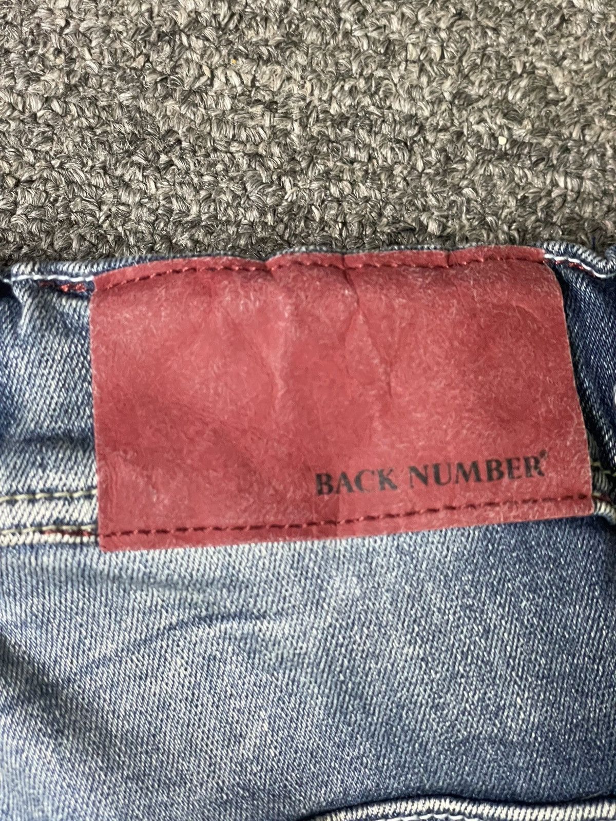 Japanese Brand × Vintage BACK NUMBER x Keep Air Warm Casual Jeans (92) Size US 31 - 14 Thumbnail