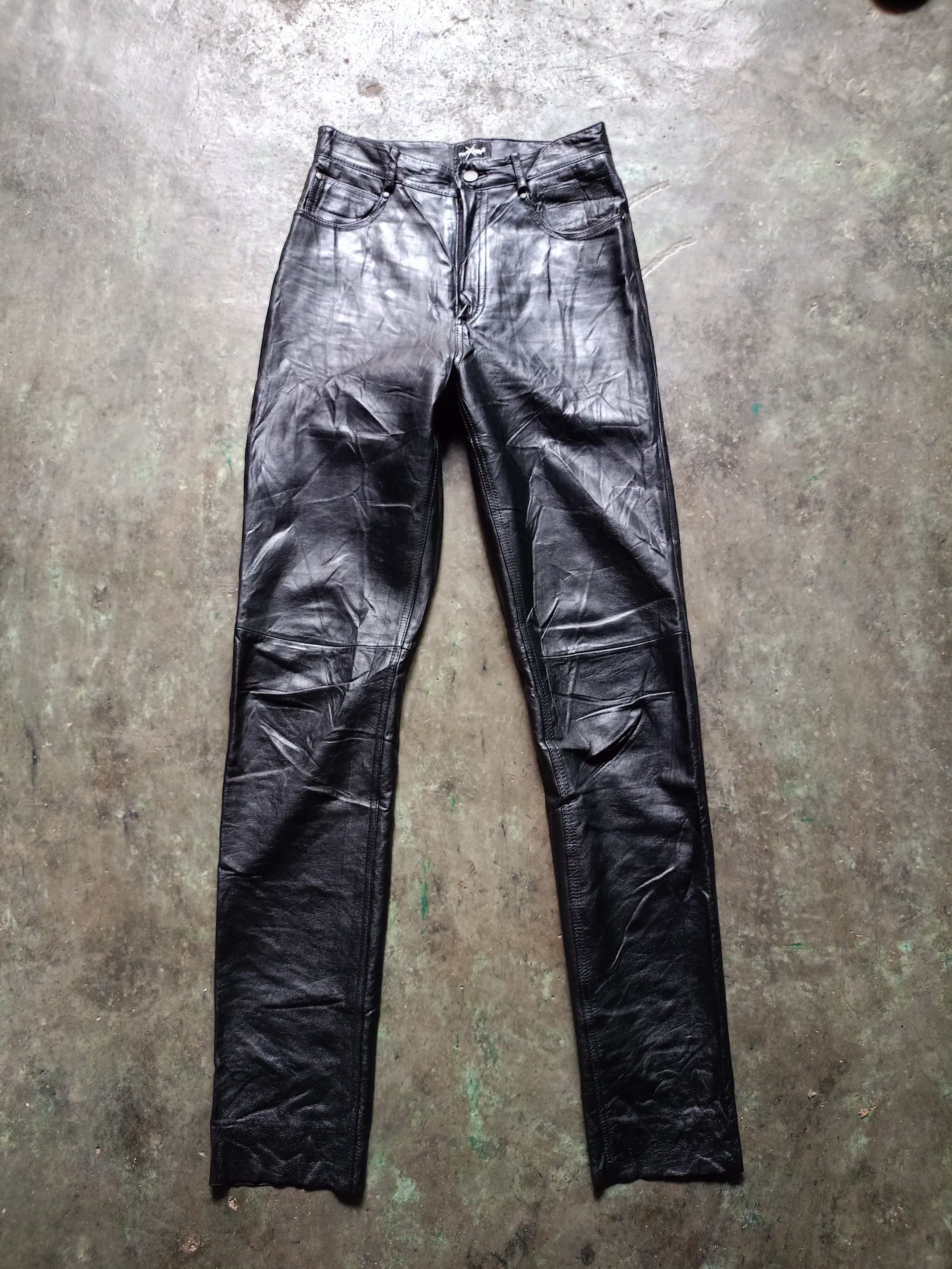 Genuine Leather × Leather × Wilsons Leather Maxima Wilsons Skinny Leather Pants Size US 27 - 1 Thumbnail