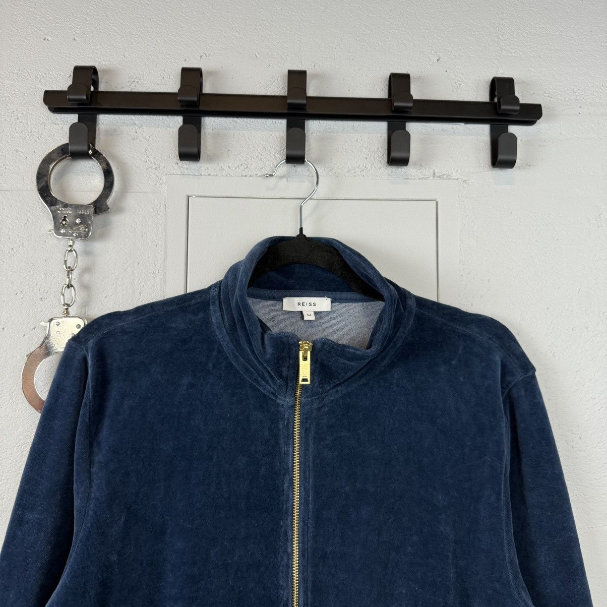Reiss Vintage Reiss Velvet Ttack Jacket Zio Hoodie Size US M / EU 48-50 / 2 - 3 Thumbnail