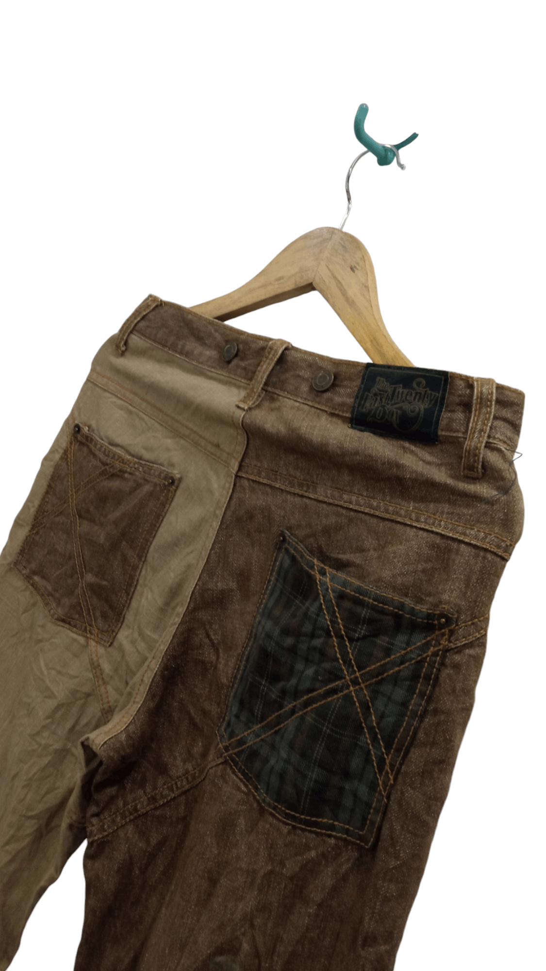 Japanese Brand × Vintage 🔥🔥TETB The East Twenty Box Two Tones Colour Pants Size US 31 - 16 Thumbnail