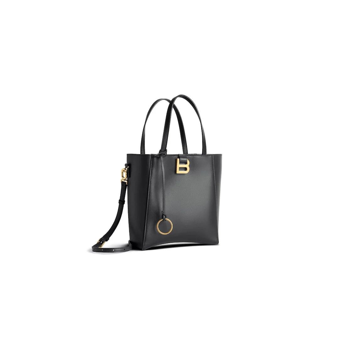 Balenciaga o1in1g0326 Size: OS / Hourglass Soft Small Tote Bag in Black Size ONE SIZE - 2 Thumbnail