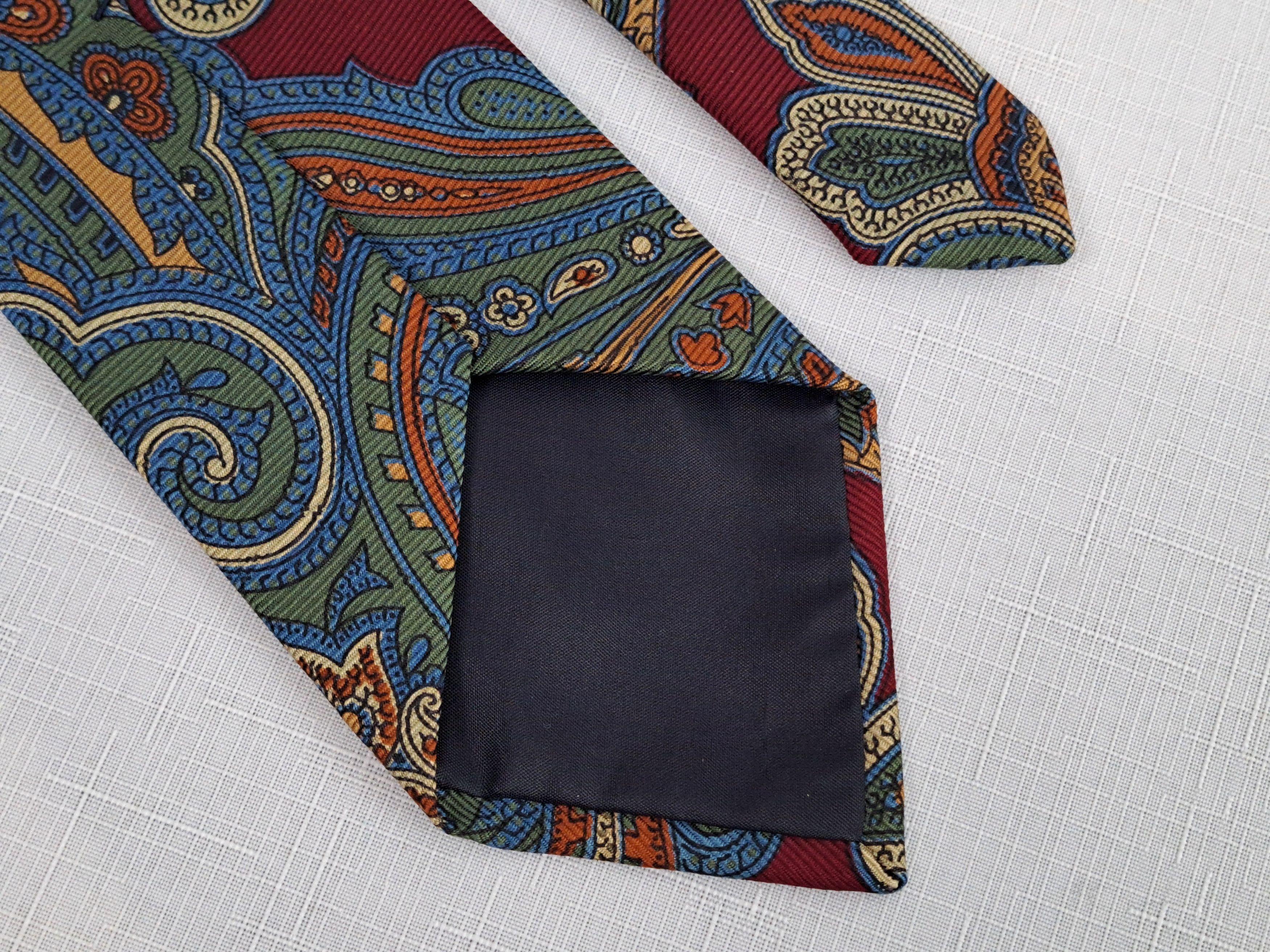 Polo Ralph Lauren Polo by Ralph Lauren paisley print silk handmade tie. Size ONE SIZE - 7 Thumbnail