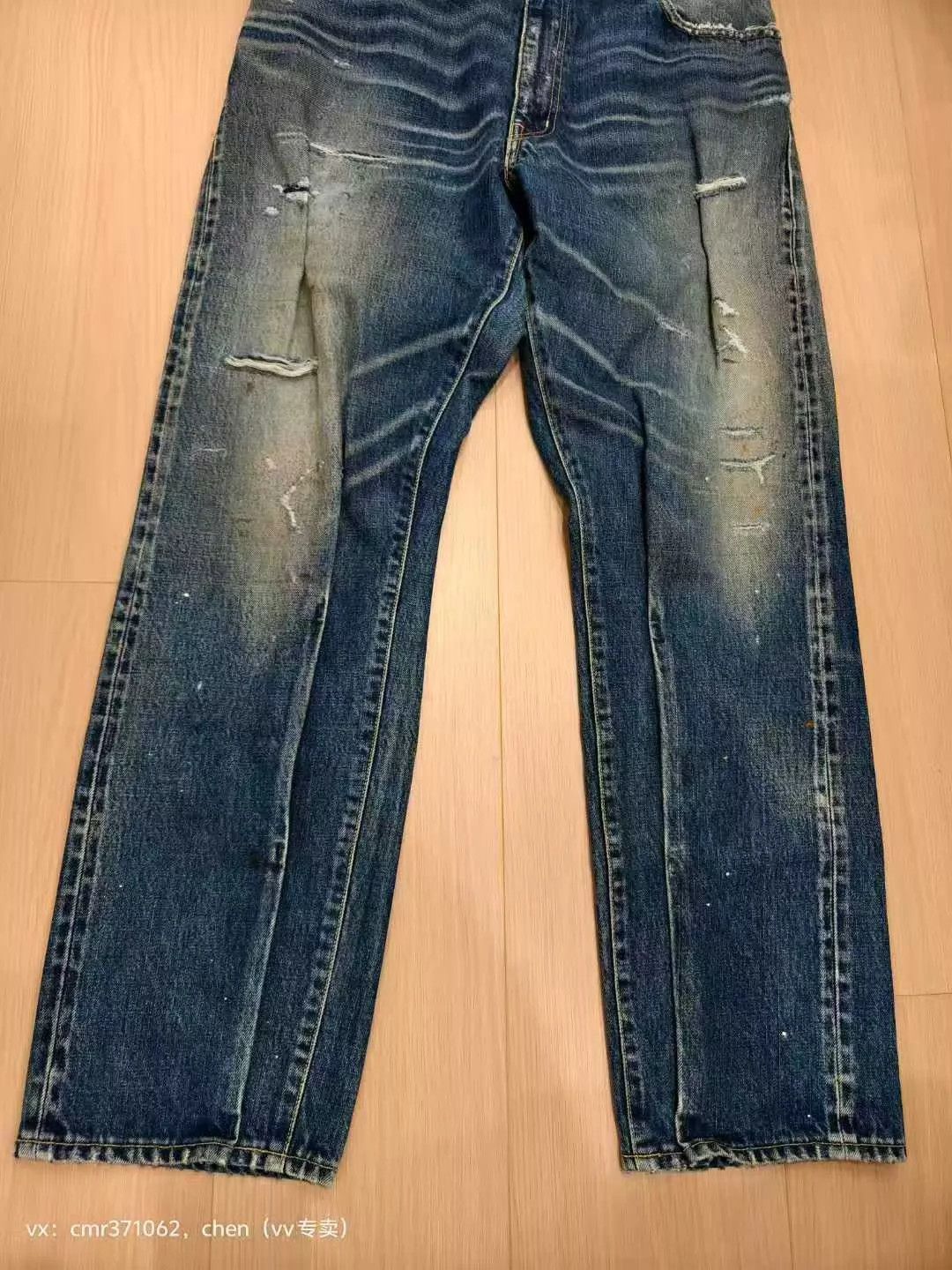 Visvim VISVIM JM TACKED D27 2nd Gen Destroyed FIL 3 95+ Size US 34 / EU 50 - 3 Thumbnail