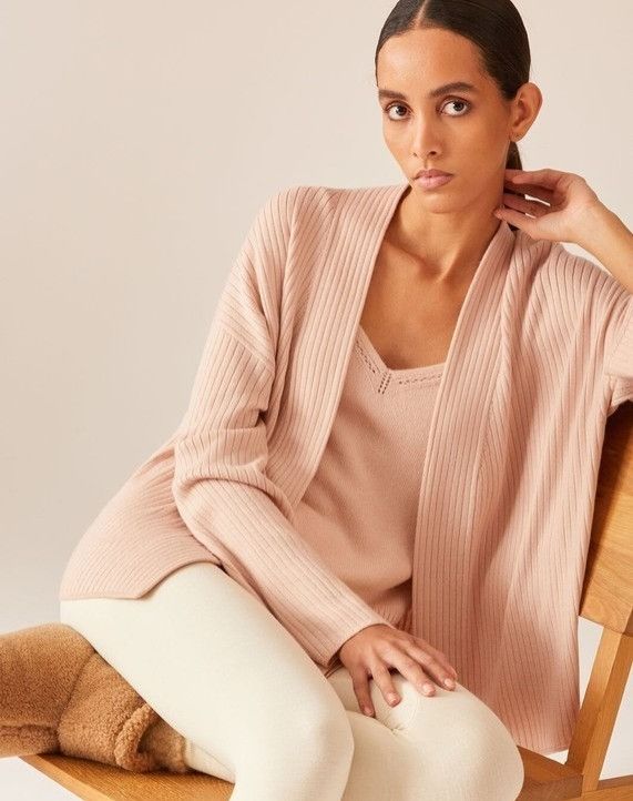 Loro Piana o1srvl11e1024 Cocooning Silk Cardigan in Pink Size XXL / US 16-18 / IT 52-54 - 4 Thumbnail