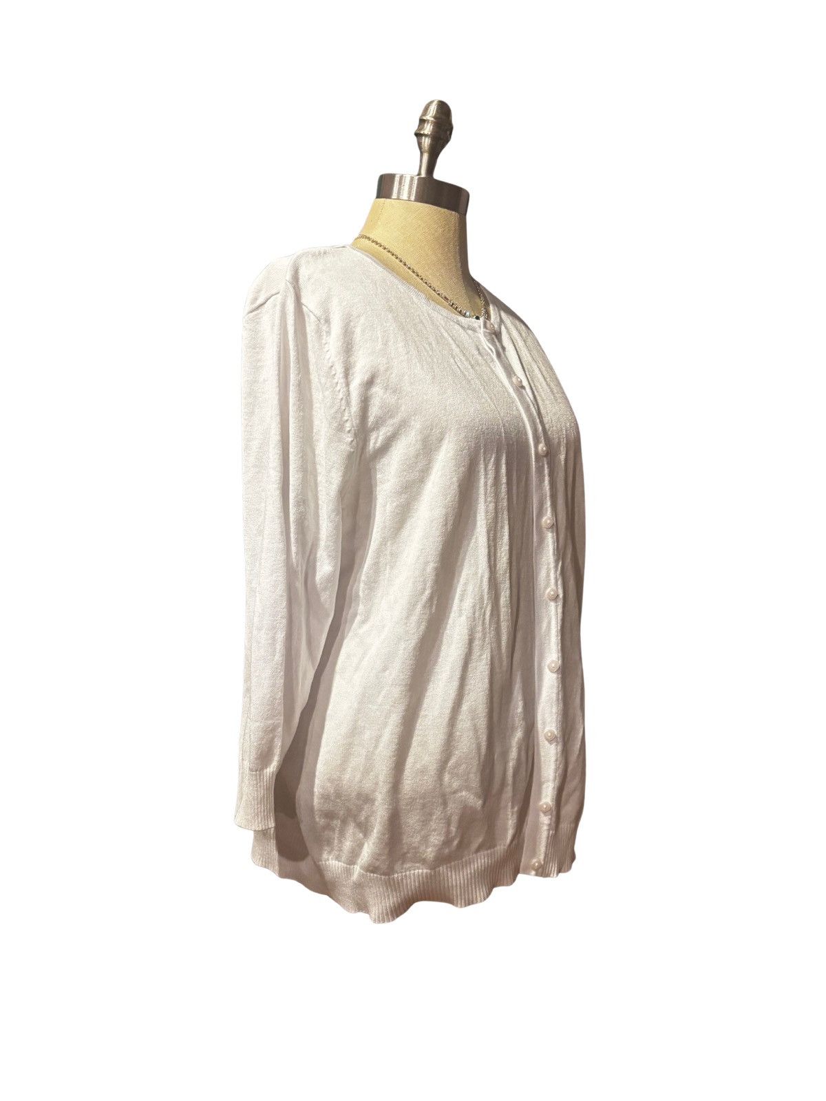 Cynthia Rowley Women’s white Cardigan.wt1997 Size XXL / US 16-18 / IT 52-54 - 7 Thumbnail