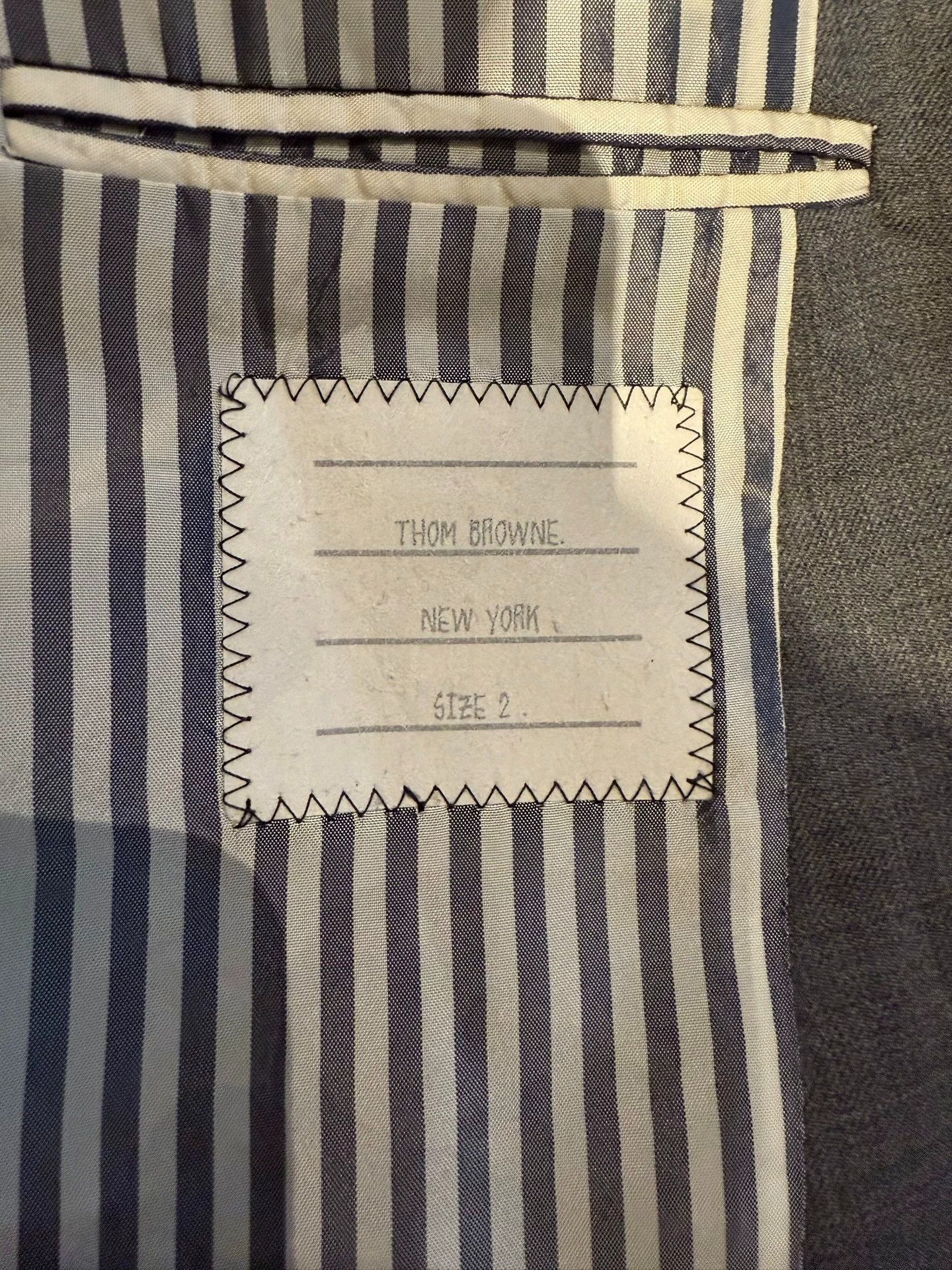 Thom Browne Thom Browne Classic 4-Bar Medium Gray Blazer Size 50R - 3 Thumbnail