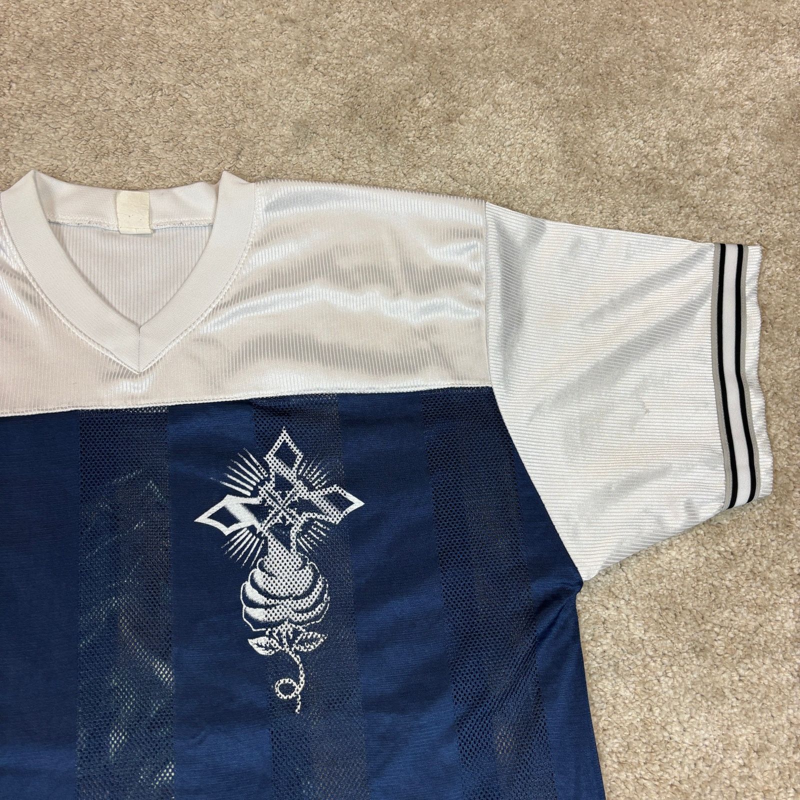 Vintage Vintage Jesus Christ Our Lord Jersey Top Men's Large Y2K Size US L / EU 52-54 / 3 - 4 Thumbnail