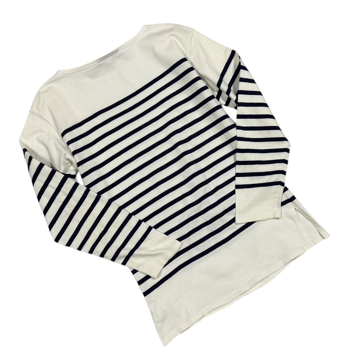 Saint James Vtg Saint James Heavt Cotton Naval Sailor Boatneck Shirt Size US M / EU 48-50 / 2 - 13 Thumbnail