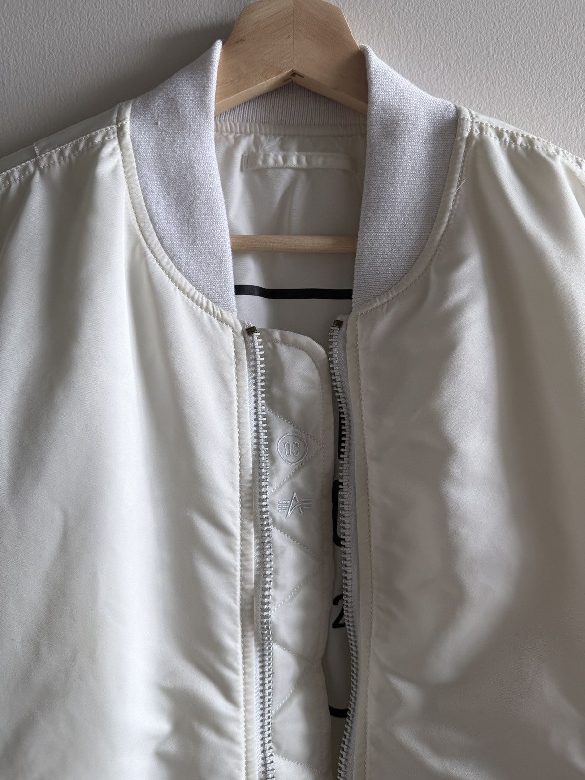Opening Ceremony MA-1 White Bomber Gently Used L