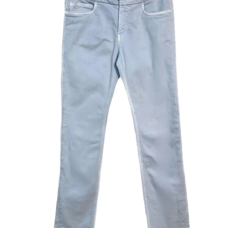 Chanel Chanel Light Blue Women's Denim Pants 0089 Size 23" - 1 Thumbnail