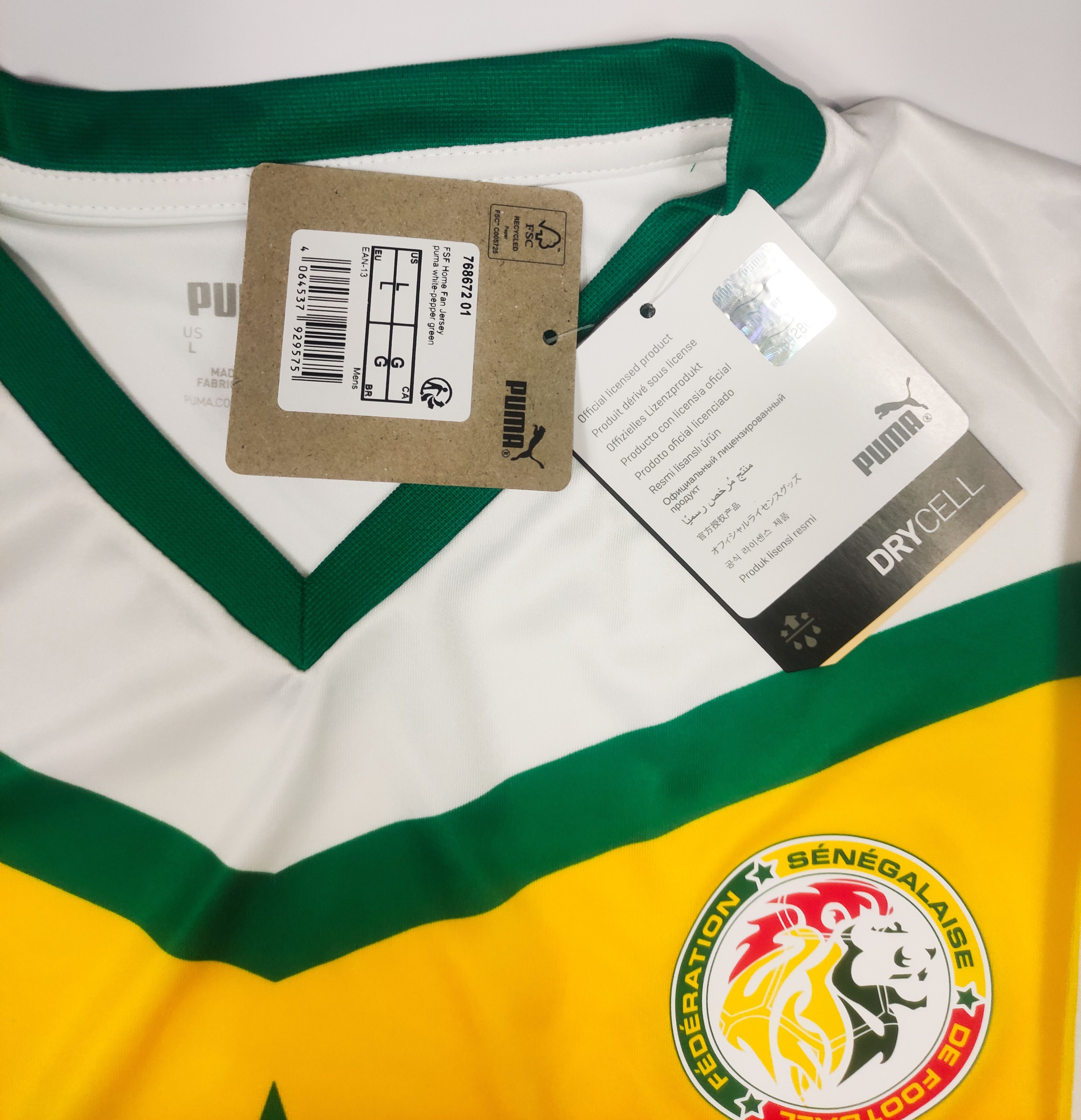 Puma BNWT Senegal 2022 2023 Puma Home Shirt Size US L / EU 52-54 / 3 - 5 Thumbnail