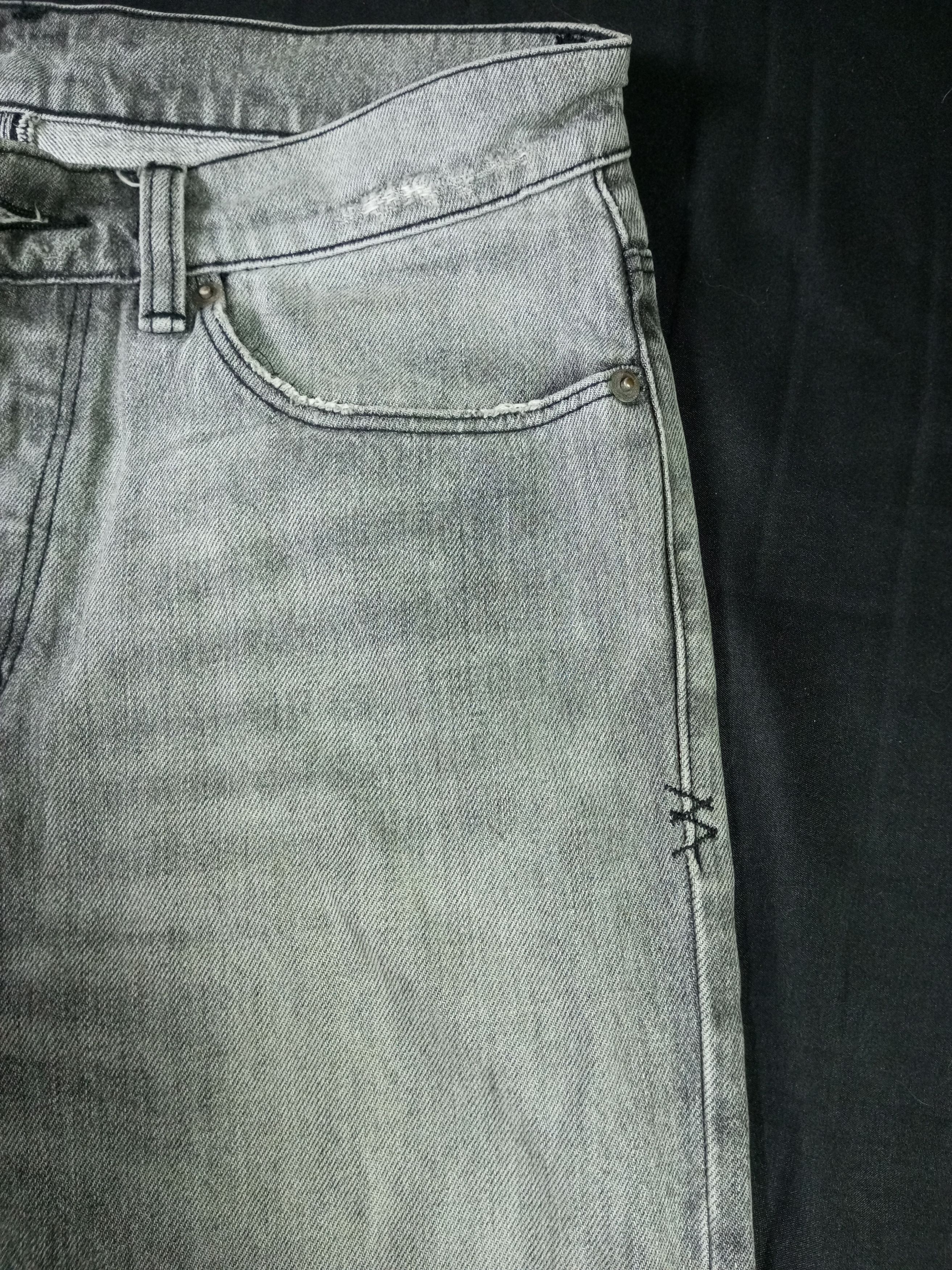 Ksubi Ksubi Grey Denim Distressed Jeans Size US 30 / EU 46 - 6 Thumbnail