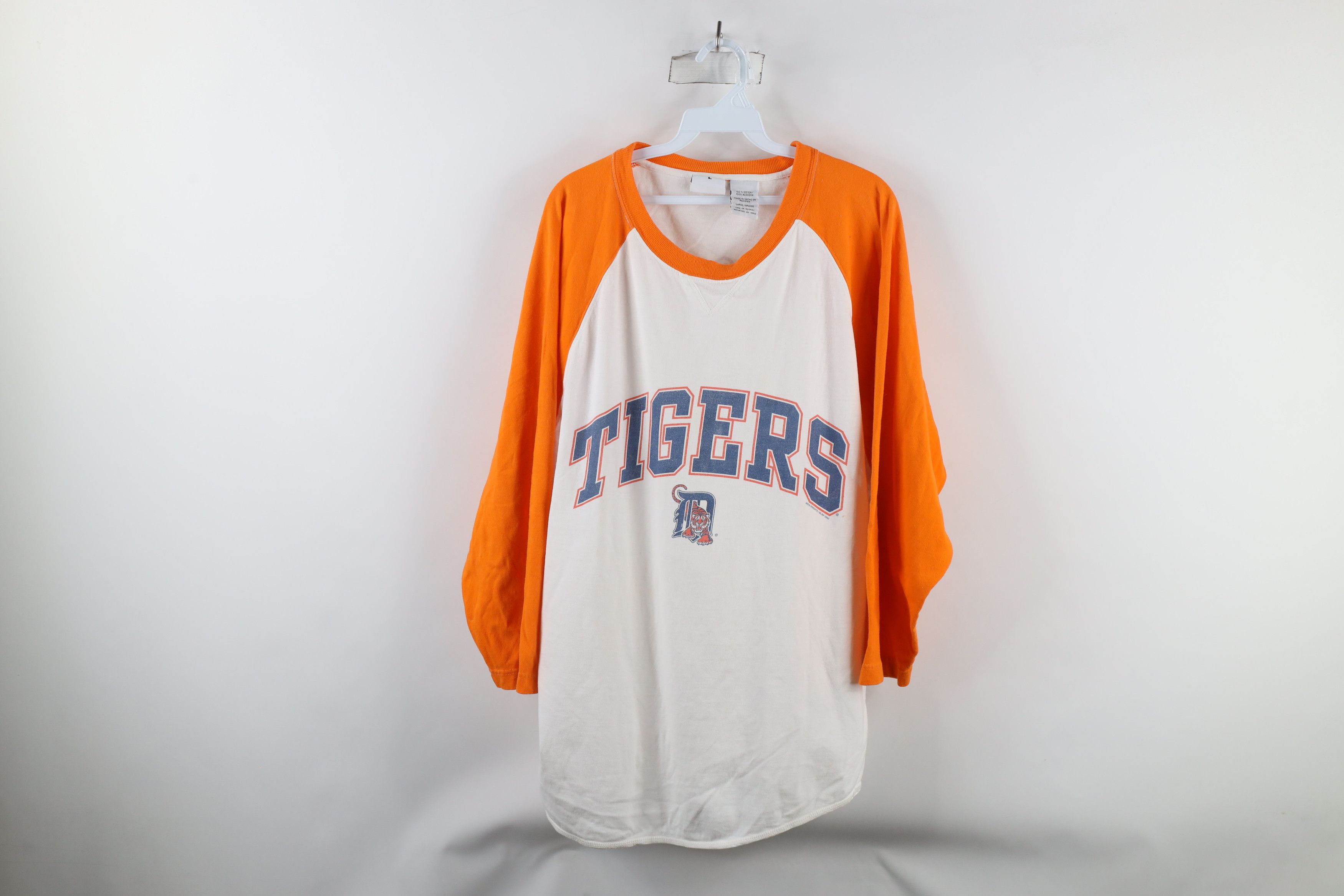 Vintage Vintage Y2K 2000 Detroit Tigers Baseball Raglan T-Shirt Size US L / EU 52-54 / 3 - 1 Thumbnail