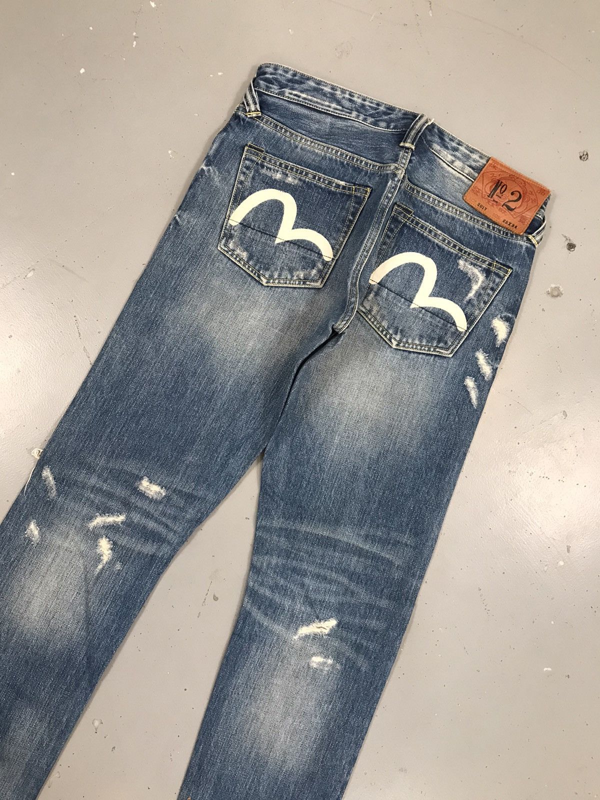 Japanese Brand × Vintage Vintage Evisu 2017 distressed straight denim Size US 30 / EU 46 - 12 Thumbnail