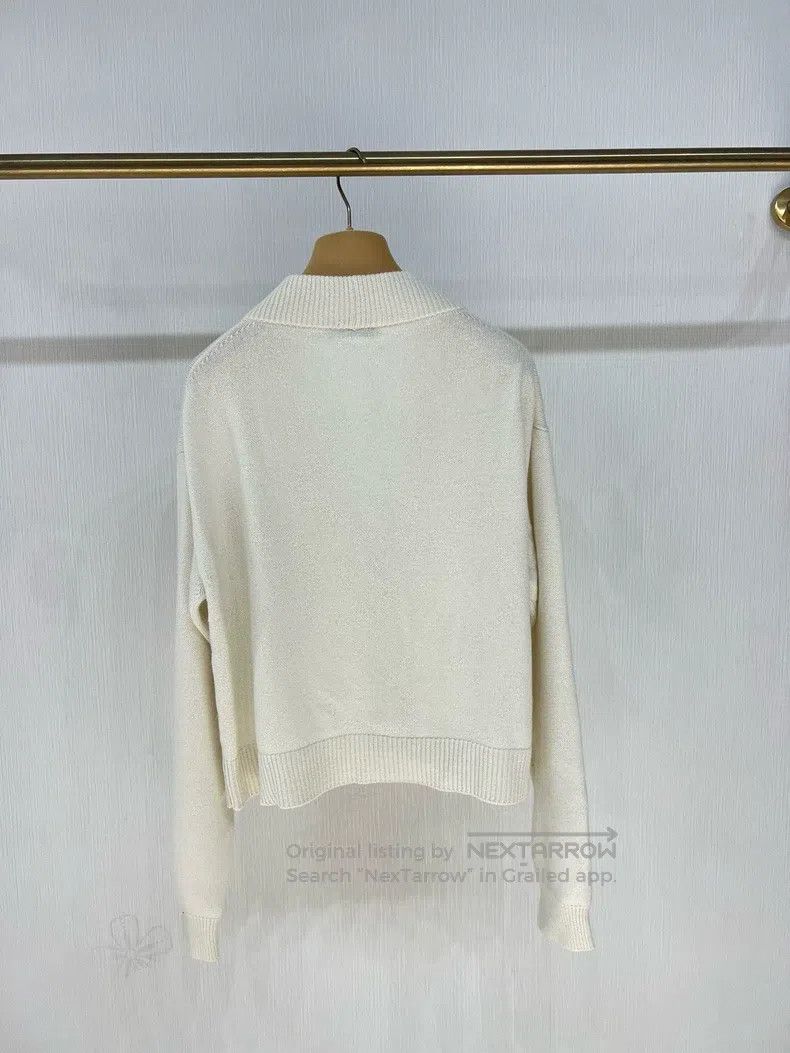 Miu Miu Miu Miu 40 Drill button letter cashmere cardigan coat Size M / US 6-8 / IT 42-44 - 5 Thumbnail