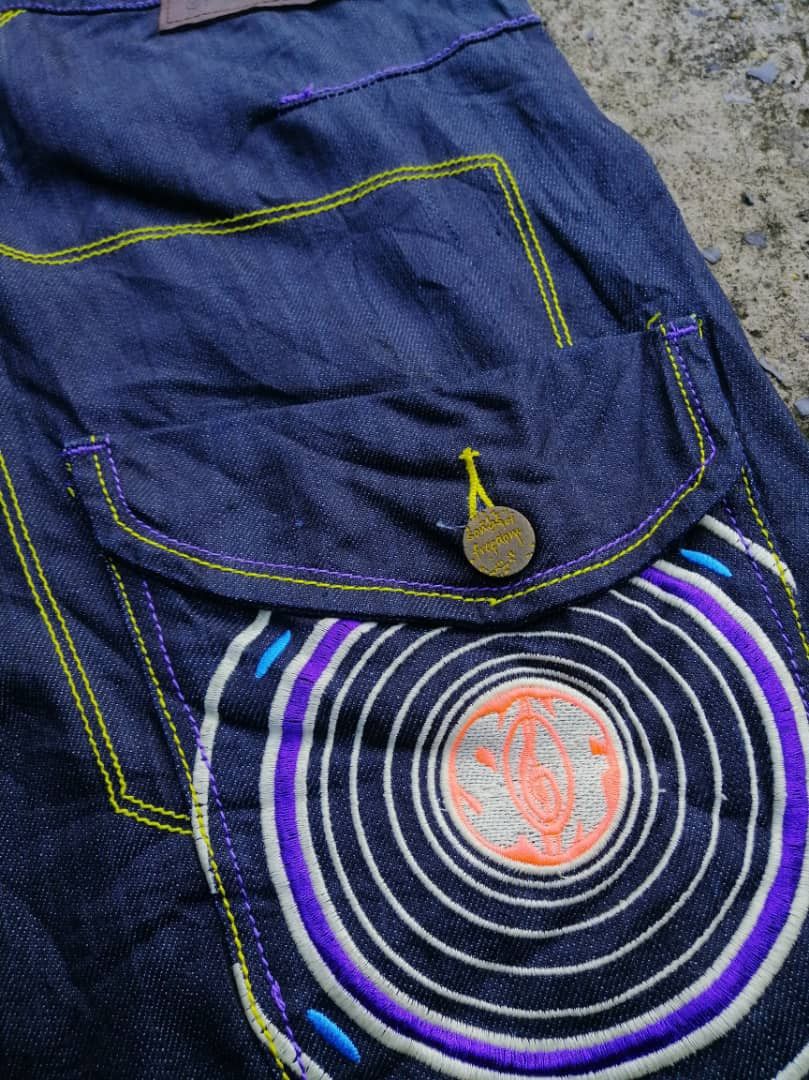 Other Songs Of Freedom Nice Design Denim Jeans Size US 36 / EU 52 - 4 Thumbnail