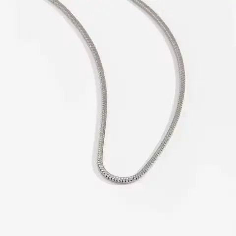 American Edition Silver Thin Chains Collar Necklace Size ONE SIZE - 3 Thumbnail