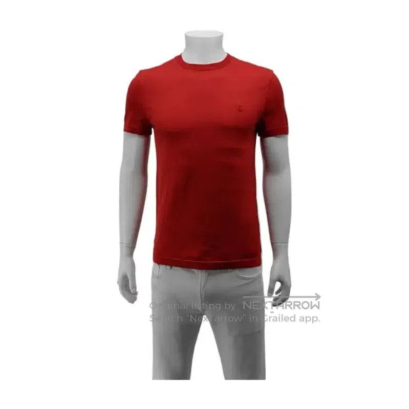 Louis Vuitton Red Cotton Short Sleeve T-Shirt .