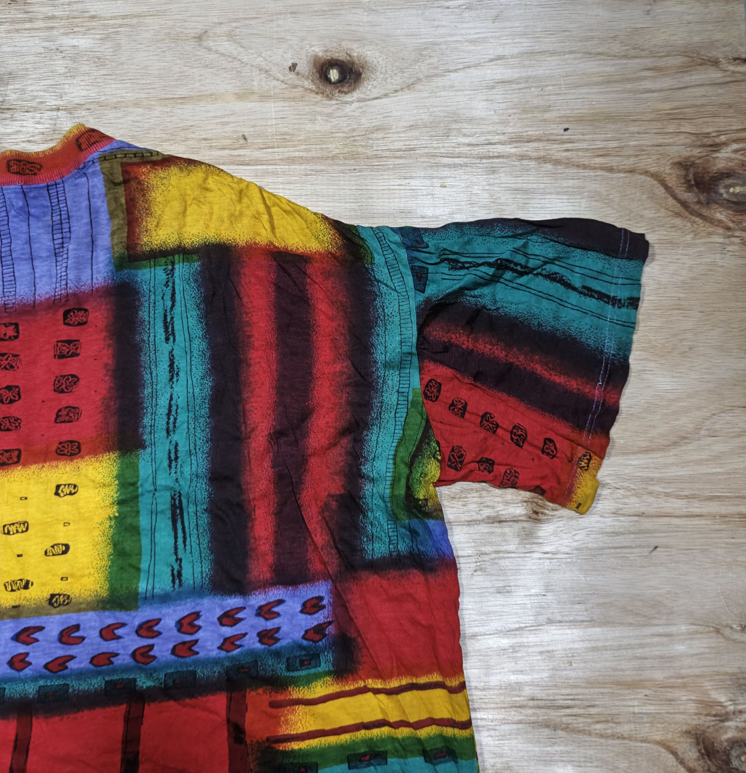 Vintage 90's MAHILA COLLECTIONS Abstract Pattern Aesthetic Size US XL / EU 56 / 4 - 11 Thumbnail