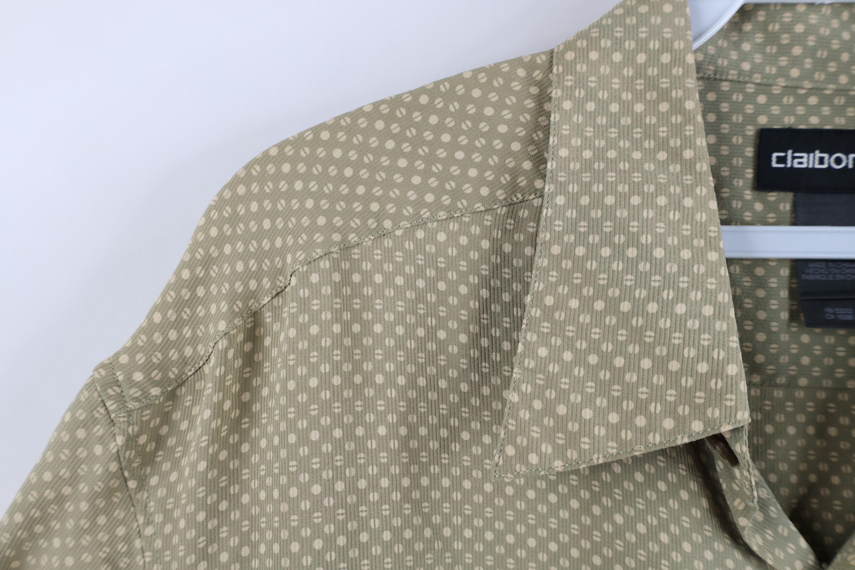 Vintage Vintage 90s Streetwear Polka Dot Short Sleeve Button Shirt Size US L / EU 52-54 / 3 - 6 Thumbnail