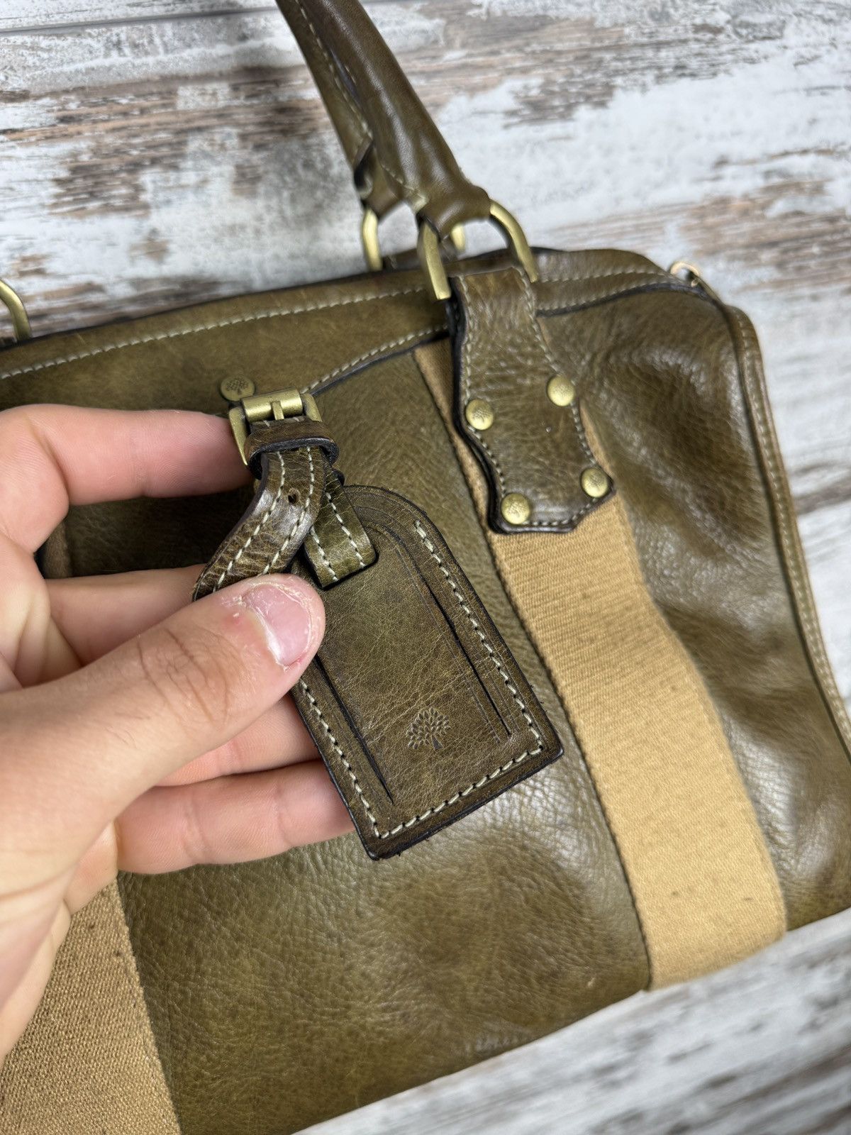 Mulberry × Vintage Women’s Mulberry bag luxury leather tote Alice Size ONE SIZE - 15 Thumbnail