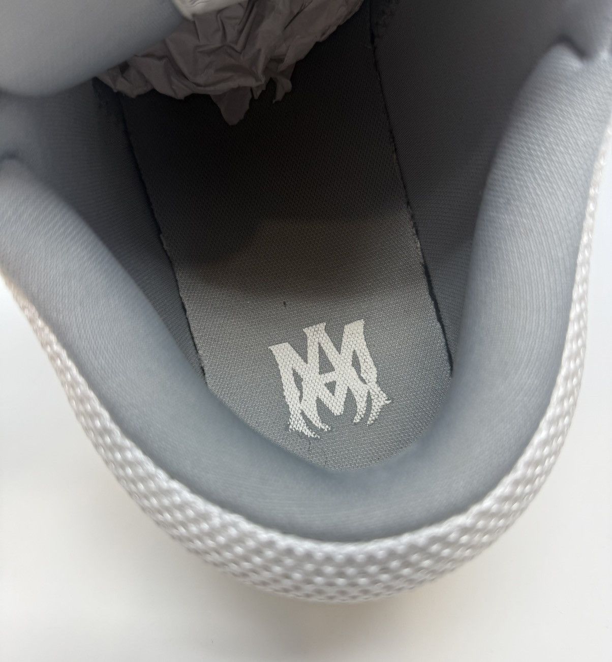 Amiri Amiri MA 1 Debossed Monogram Sneaker White Black Size US 12 / EU 45 - 8 Thumbnail