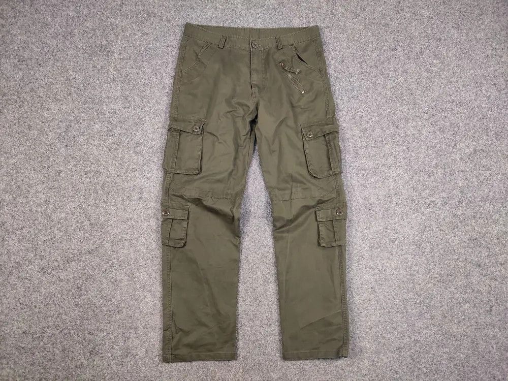 Japanese Brand Vintage Japanese Multi Pocket Cargo Pants Y2K Travis Style Size US 36 / EU 52 - 7 Thumbnail