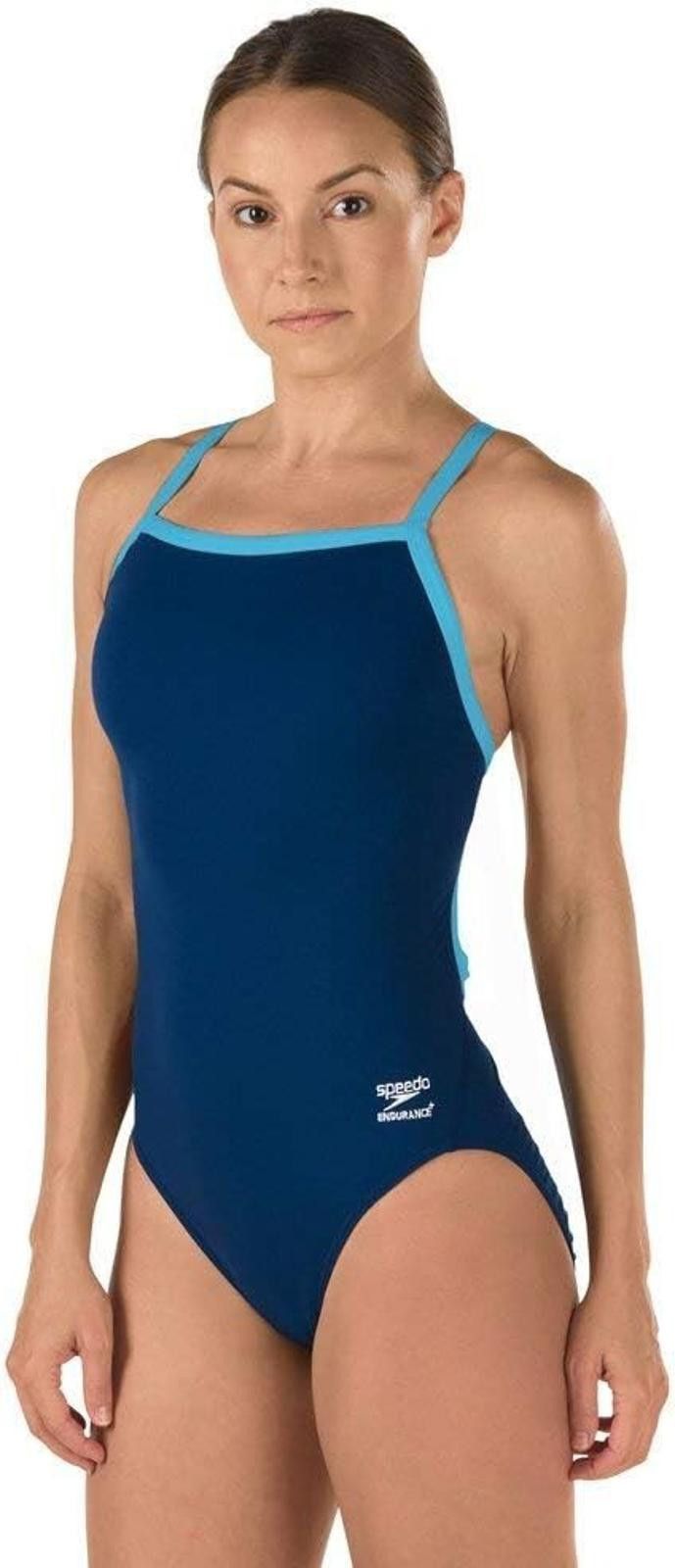 Speedo Speedo Swimsuit One Piece Endurance Flyback Solid Adult Blue Size ONE SIZE - 1 Thumbnail