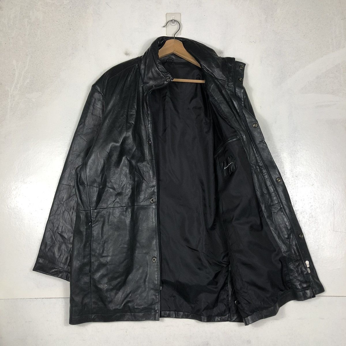 Japanese Brand 📌VINTAGE SOFT LEATHER BIKER JACKET NAUGHTY BIG POCKETS Size US L / EU 52-54 / 3 - 12 Thumbnail