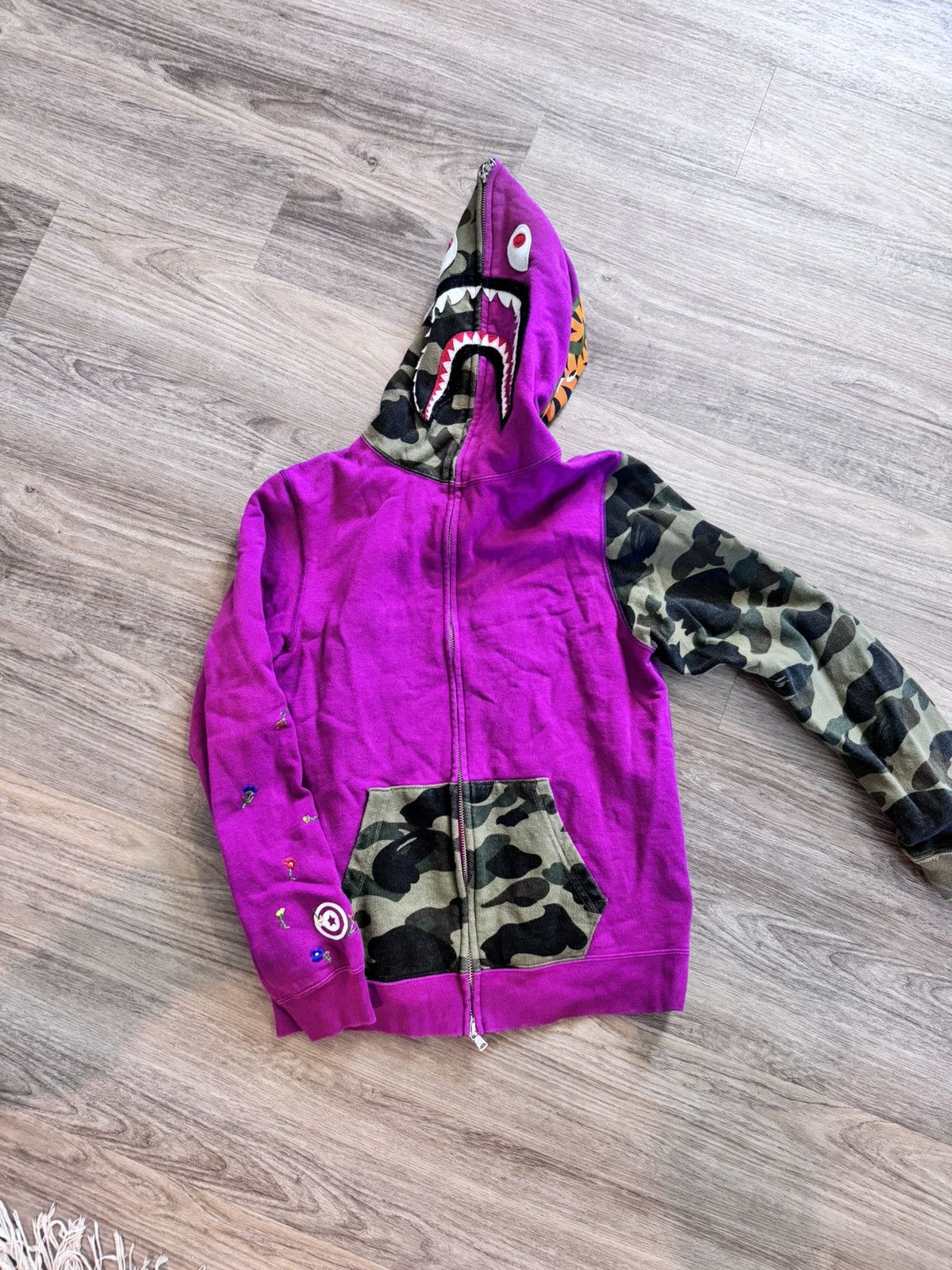 Bape Bape full zip shark hoodie Size S / US 4 / IT 40 - 1 Thumbnail