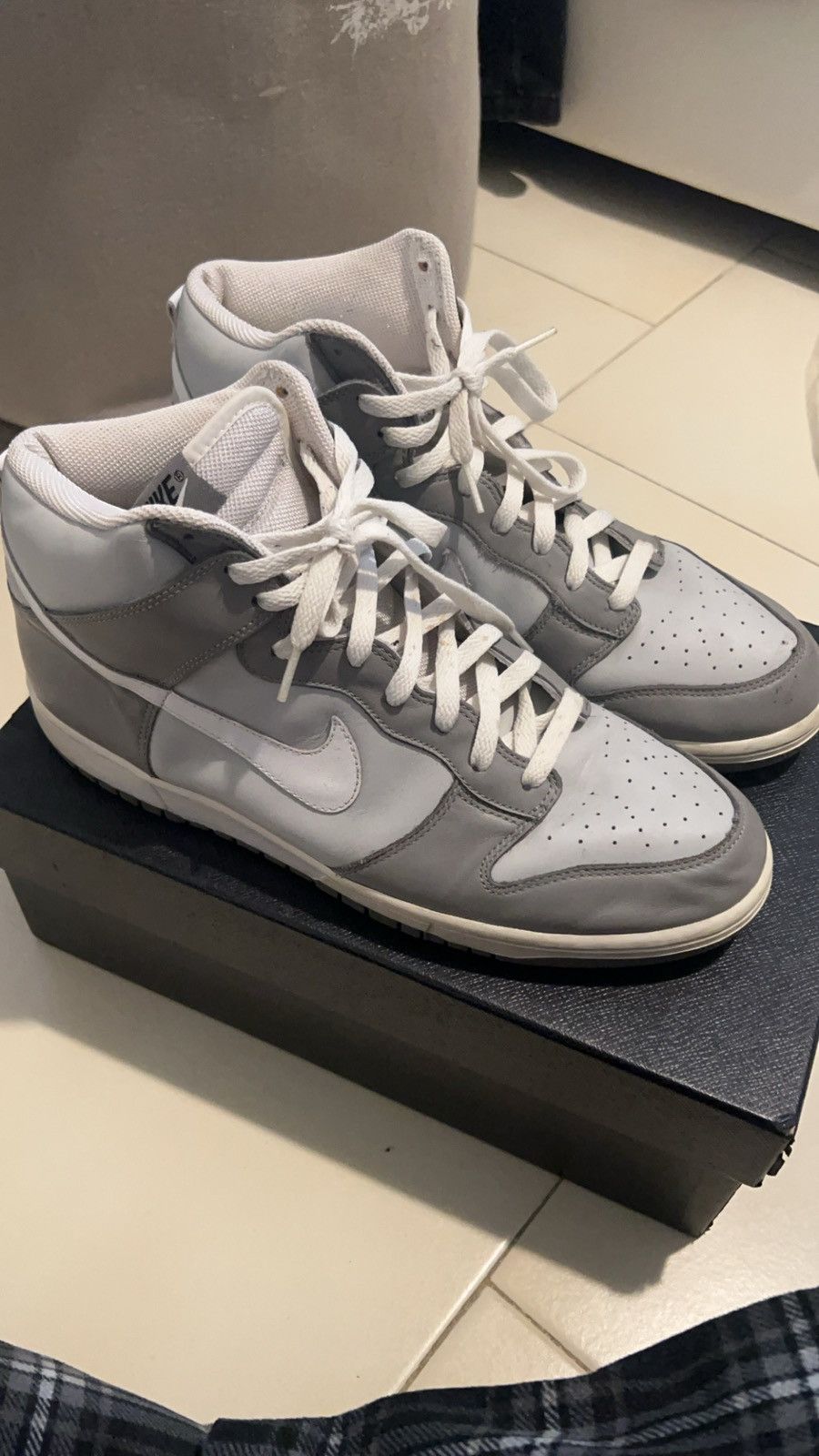 Nike × Vintage Nike Dunk High Neutral Grey 2005 Size US 11.5 / EU 44-45 - 4 Thumbnail
