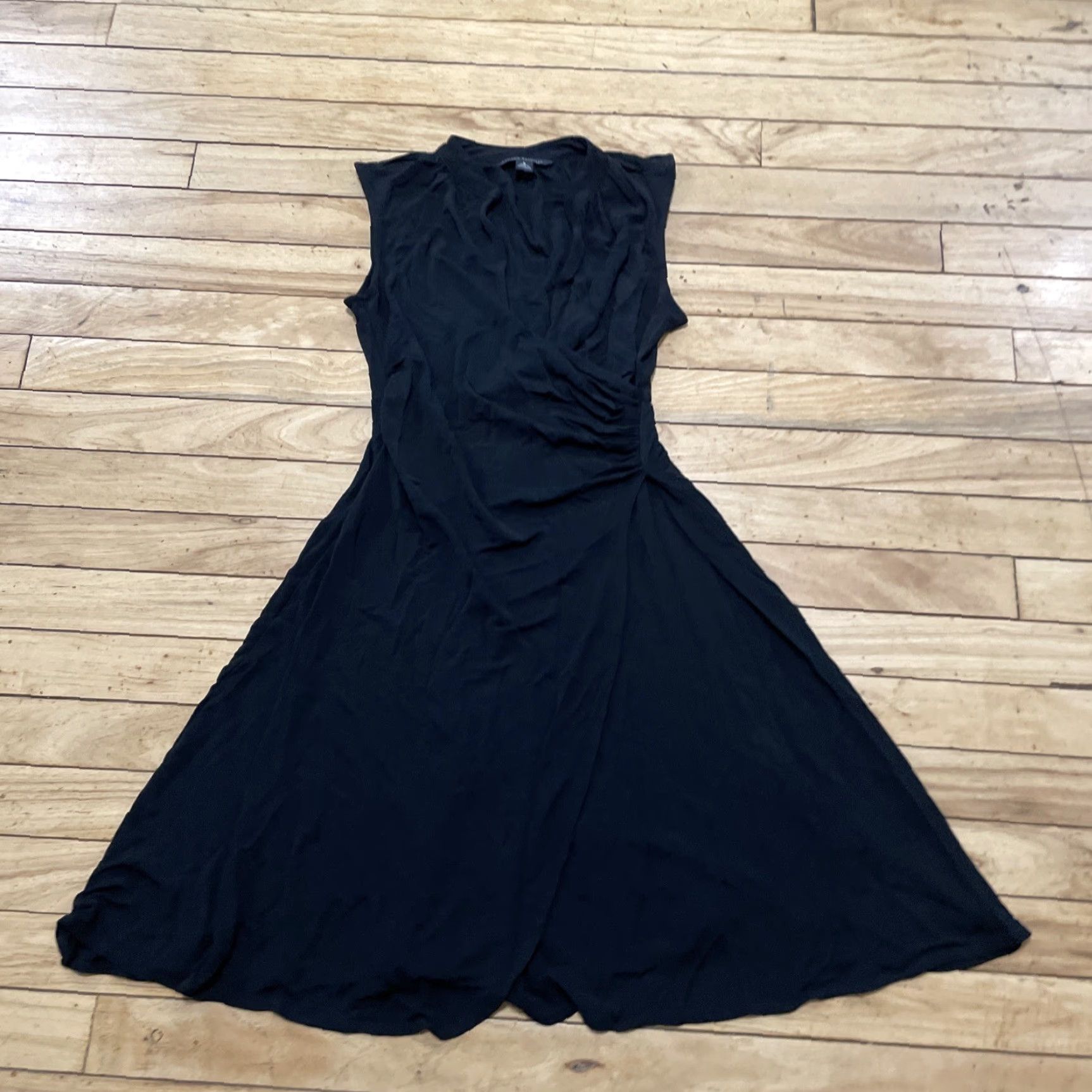 banana republic black strapless dress Formal Black Strappless Ruched Maxi Estella Dress XXS main image 1
