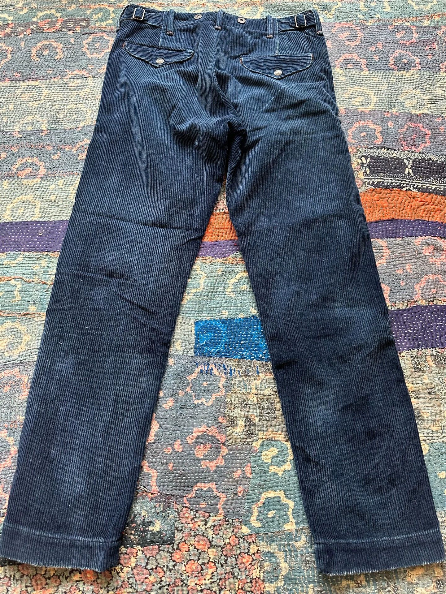 RRL Ralph Lauren rrl indigo dyed corduroy pants 30x30 Size US 30 / EU 46 - 2 Thumbnail