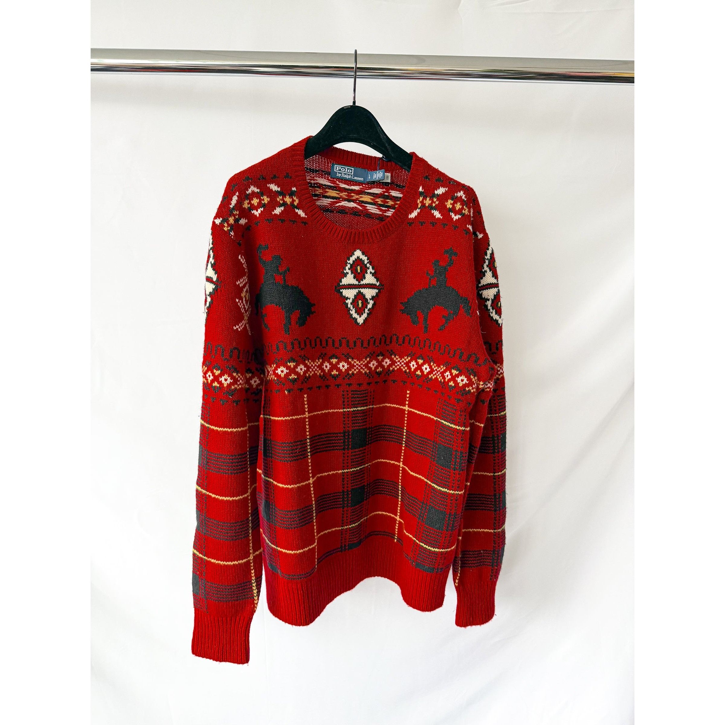 Polo Ralph Lauren Ralph Lauren Polo Wool Blend Chunky Knit Western Fair Isle S Size US L / EU 52-54 / 3 - 1 Thumbnail
