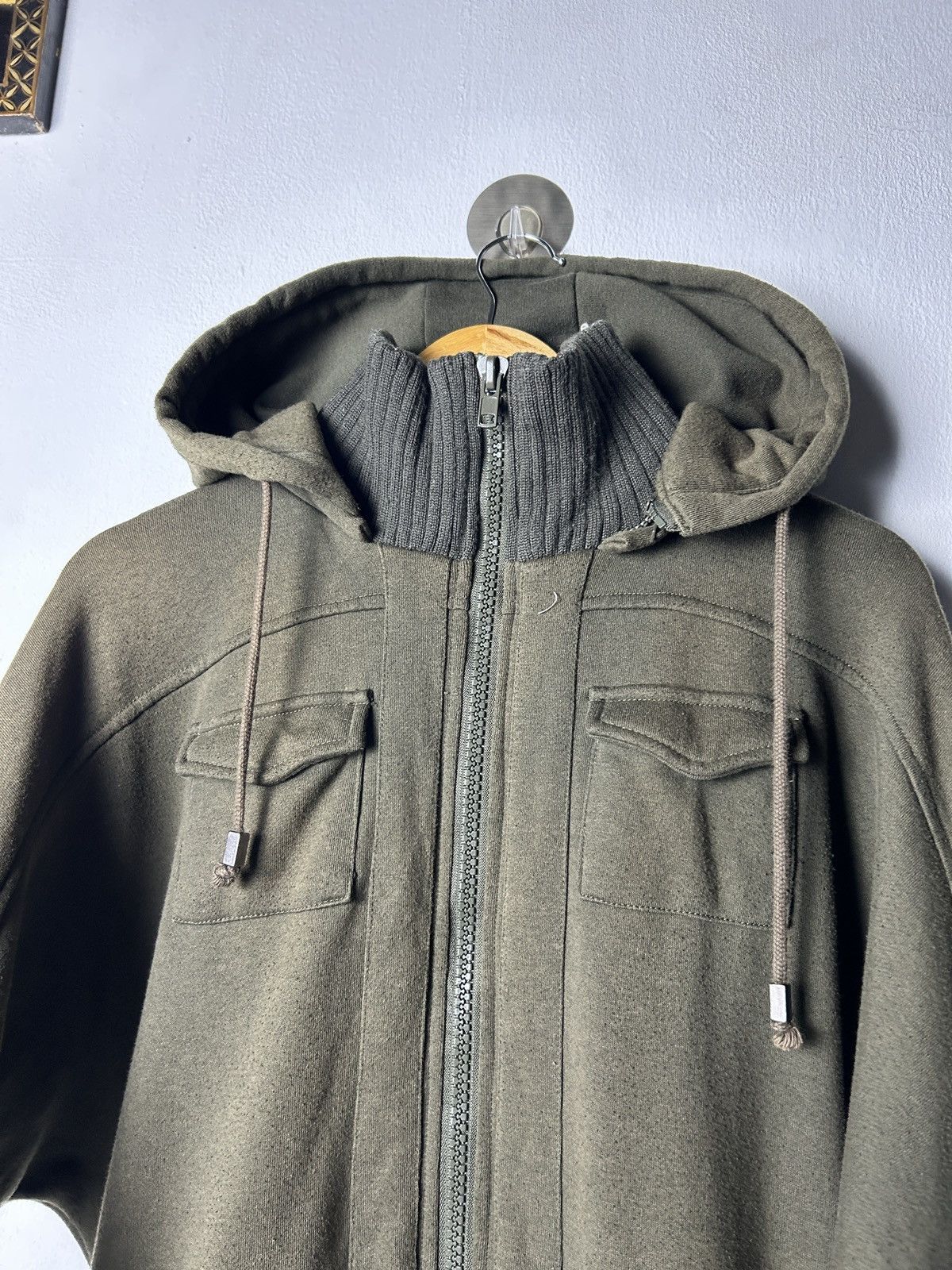 Japanese Brand Durer multi pocket army zipper double hooded japan jacket Size US M / EU 48-50 / 2 - 3 Thumbnail