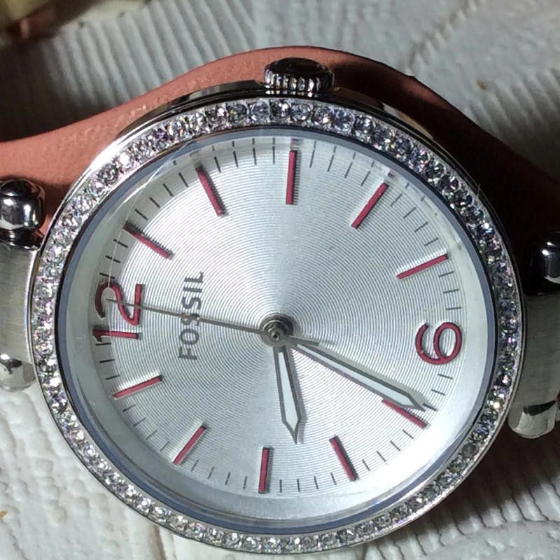 Fossil Fossil Women's Leather Quartz Watch with Gold Dial Size ONE SIZE - 6 Thumbnail
