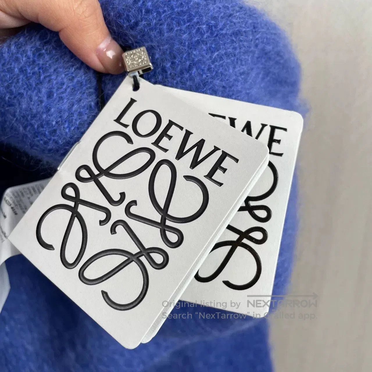 Loewe blue wool long sleeve sweater by Loewe. Size US L / EU 52-54 / 3 - 5 Thumbnail