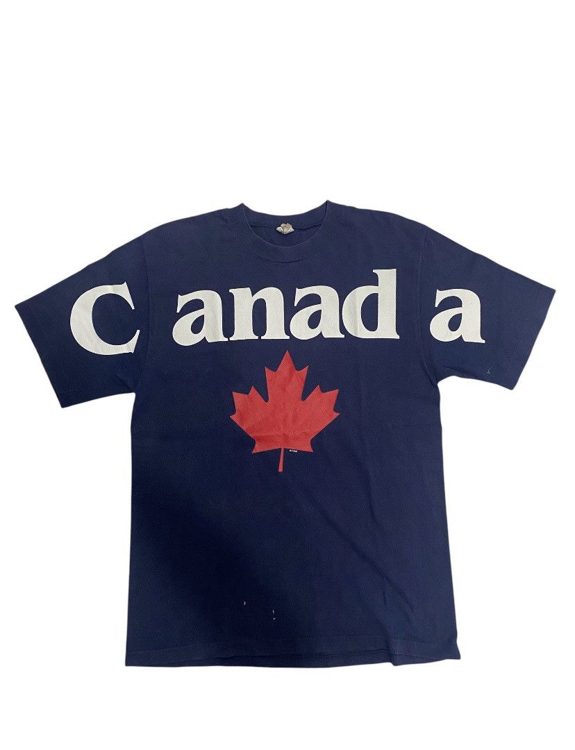 Vintage Vintage 1995 Canada Maple Leaf Spell Out T Shirt Size US M / EU 48-50 / 2 - 1 Thumbnail