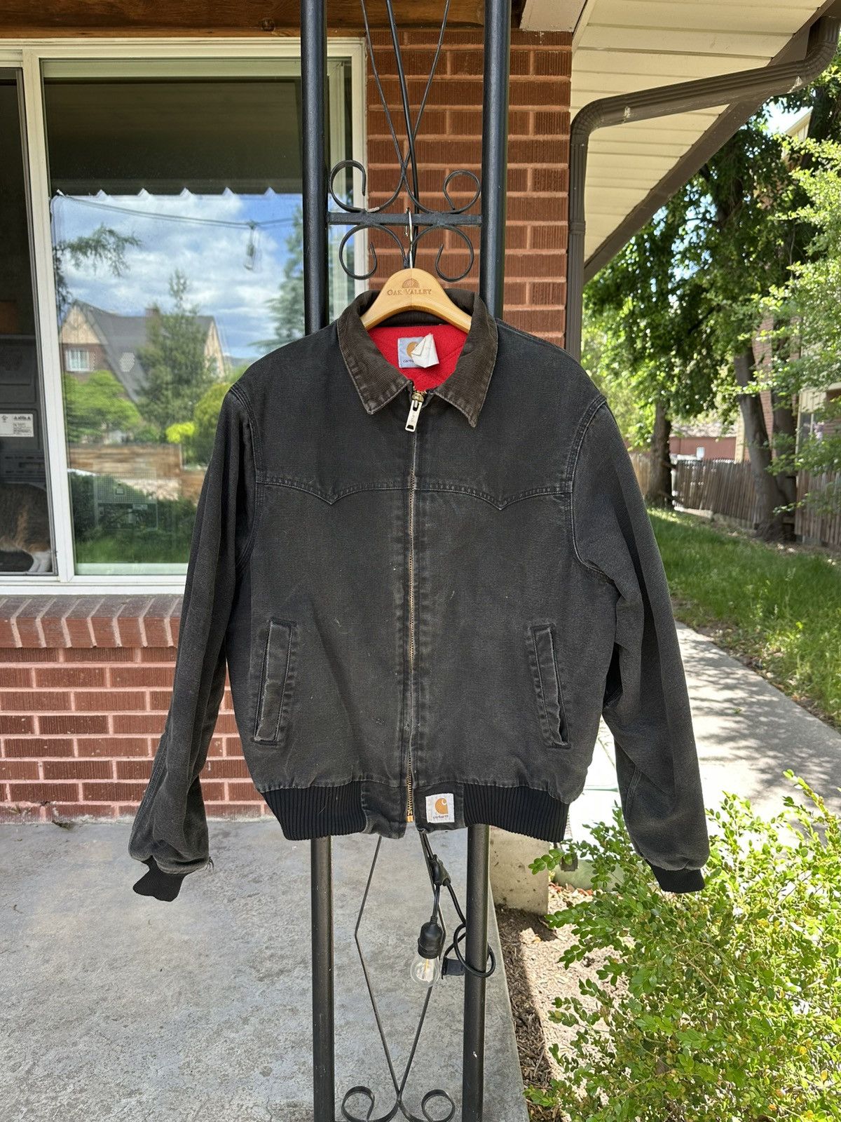 Carhartt Rare 90s Vintage Carhartt Santa Fe Jacket BLK XL MADE IN USA Size US XL / EU 56 / 4 - 1 Thumbnail