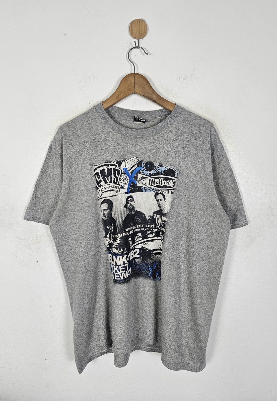 Band Tees Blink 182 tour band tee stars & stripes shirt Size US L / EU 52-54 / 3 - 1 Thumbnail