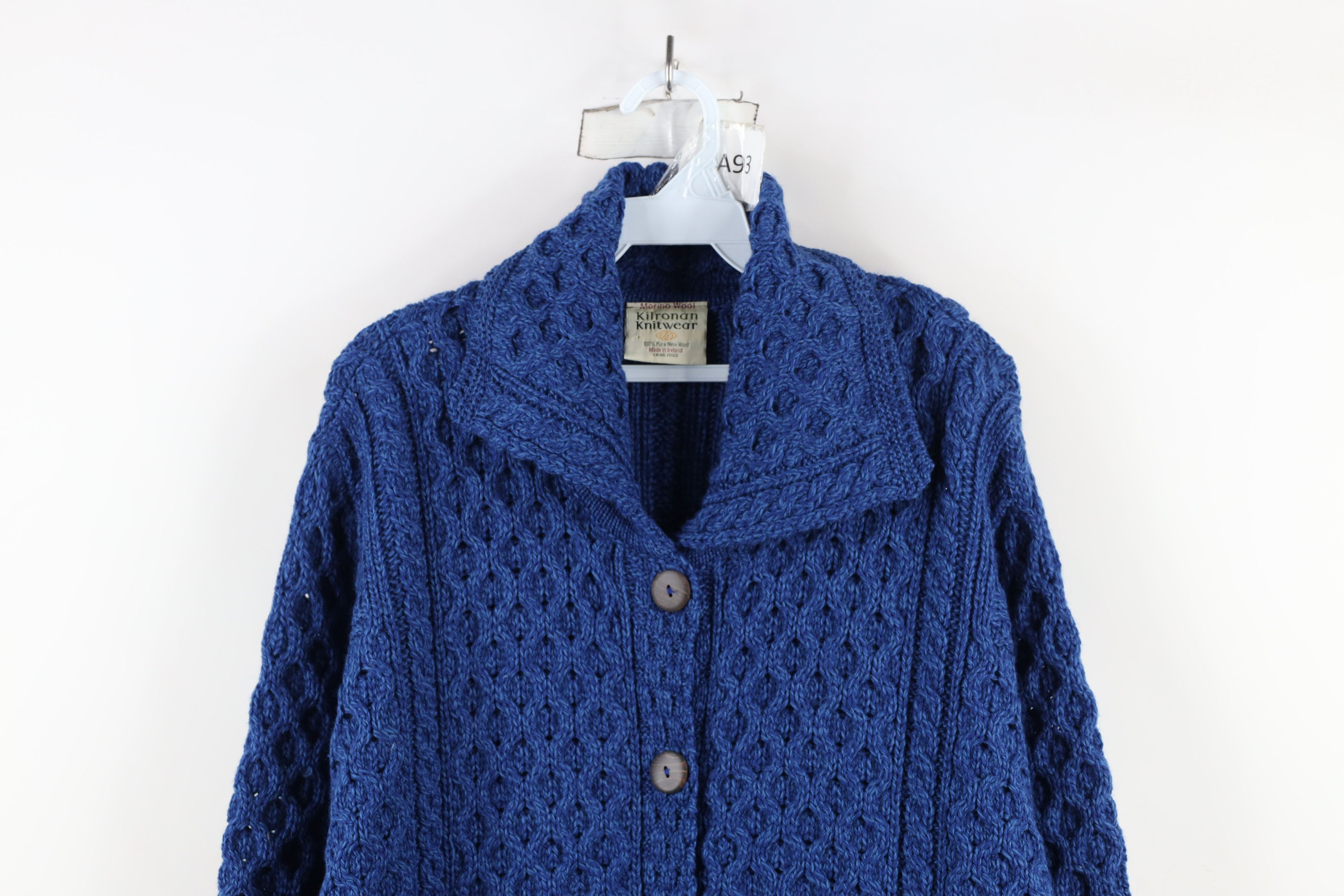 Vintage Vintage 90s Streetwear Cable Knit Fisherman Cardigan Sweater Size L / US 10 / IT 46 - 2 Thumbnail