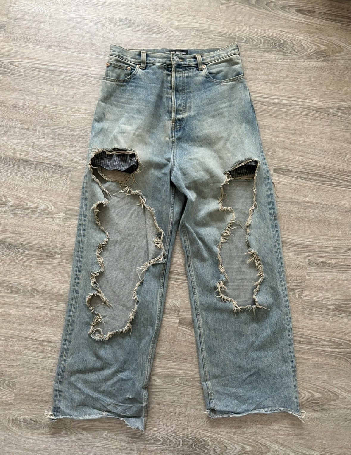 Balenciaga Aw 21 Destroyed Jeans | Grailed