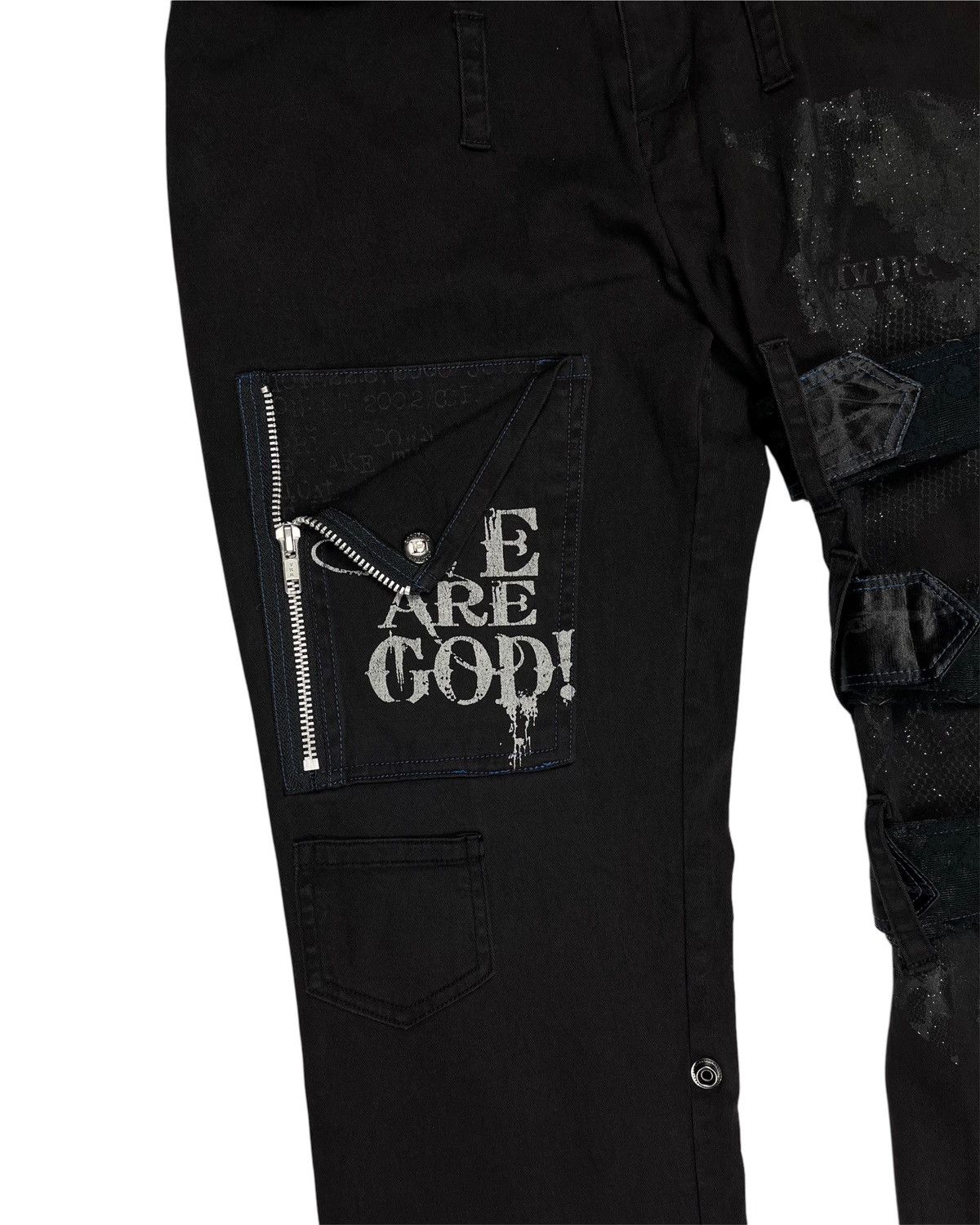 Japanese Brand 2000s h. Anarchy Typewriter Bondage Pants Size US 31 - 3 Thumbnail