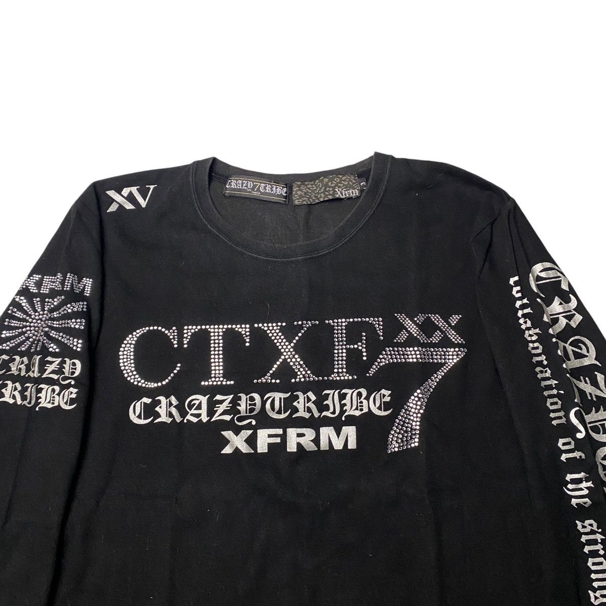 If Six Was Nine 2000's Xfrm Crazy Desire Studded Longsleeve Size US M / EU 48-50 / 2 - 3 Thumbnail