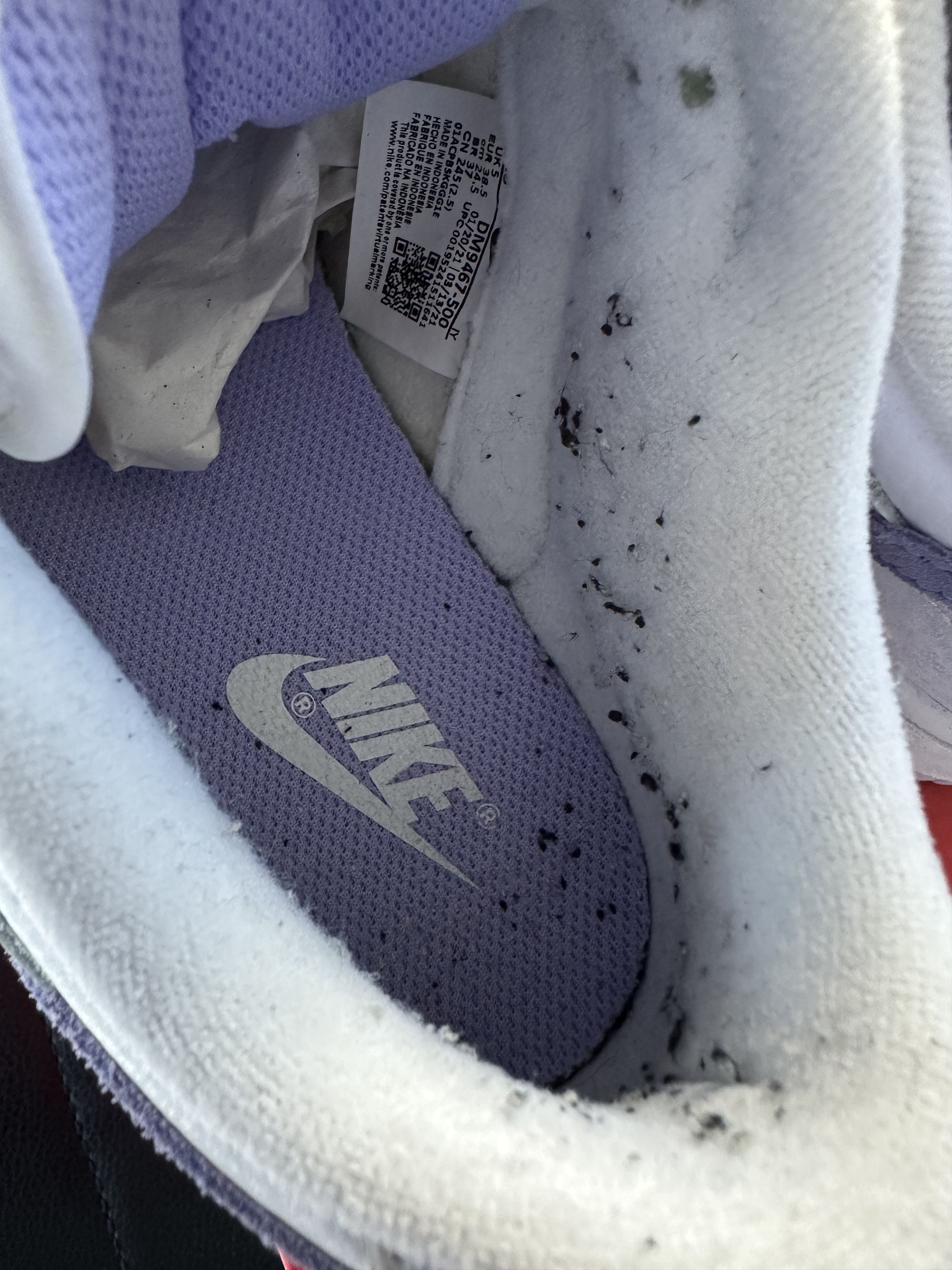 Nike PREOWNED WMNS NIKE DUNK LOW OG "PURPLE PULSE" Size US 7.5 / IT 37.5 - 14 Thumbnail