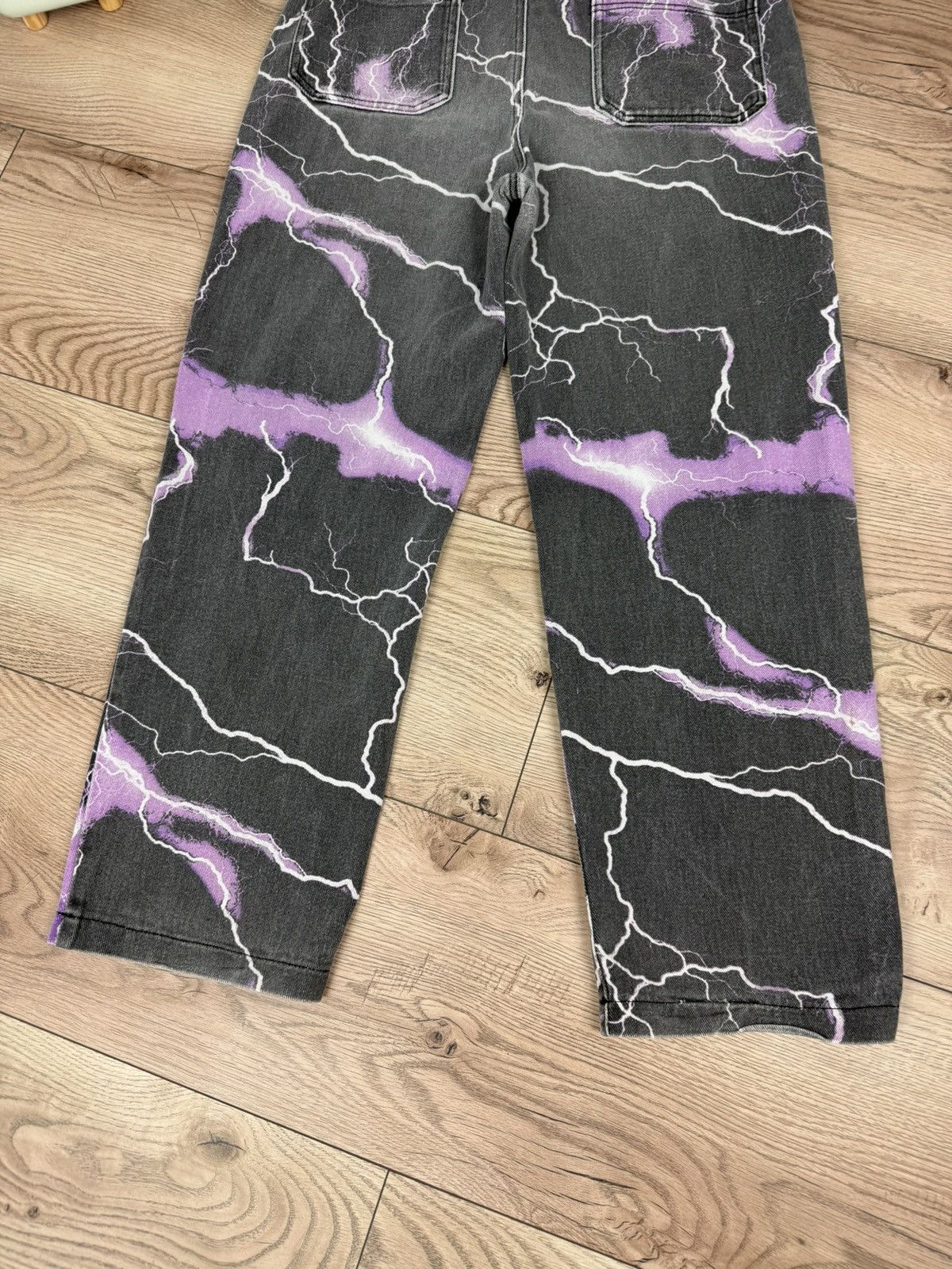 Hypebeast Jaded London Jeans Purple Lightning Skate Baggy Y2K Hype Al Size US 34 / EU 50 - 8 Thumbnail