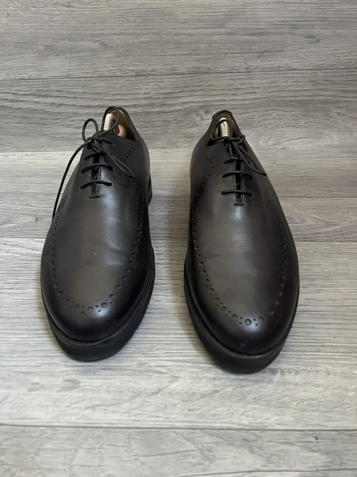 Berluti Berluti patina alesandro black leather oxford shoes uk 8 Size US 9 / EU 42 - 2 Thumbnail