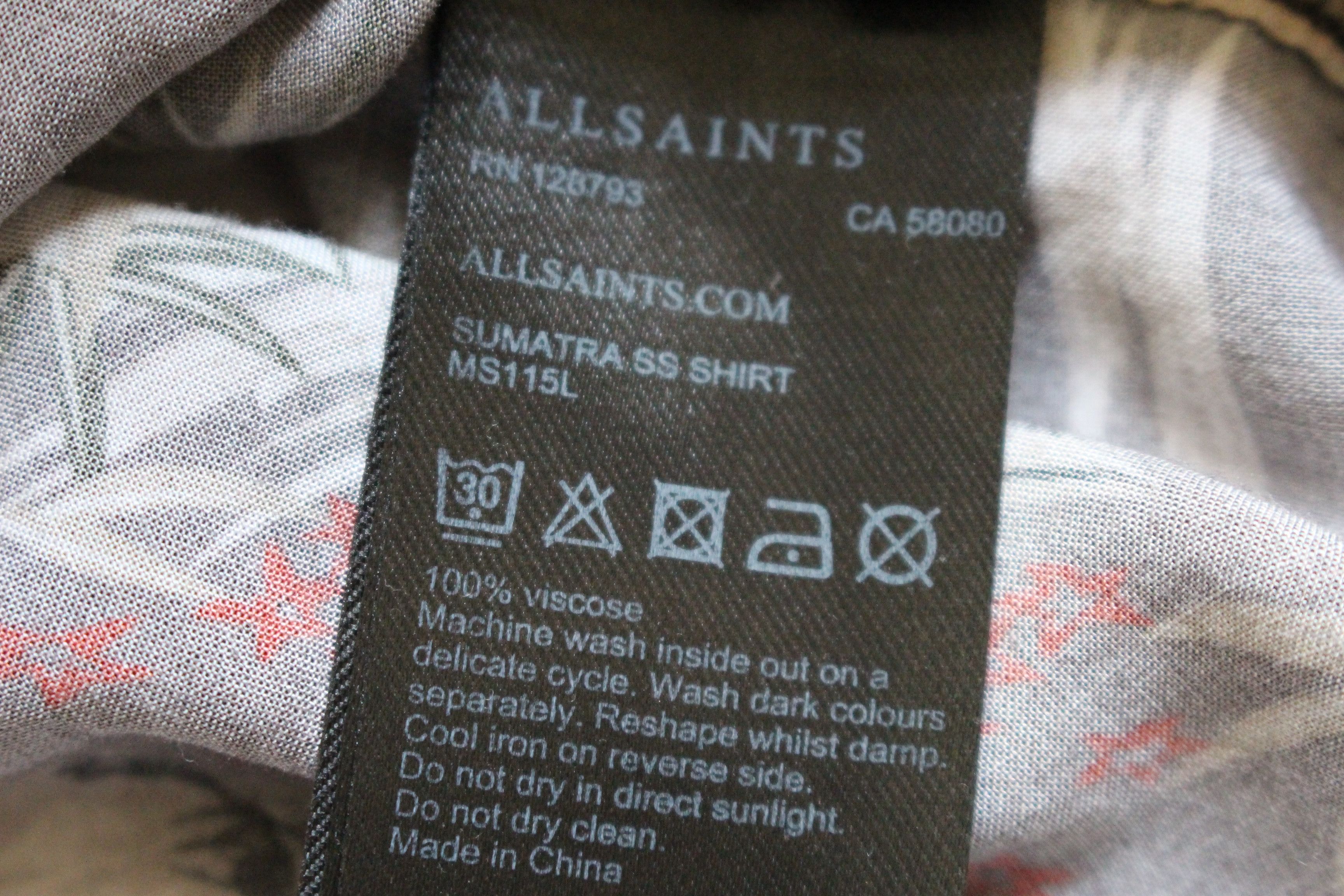 Allsaints FREE SHIPPING!! - ’Sumatra’ Viscose Shirt Size US S / EU 44-46 / 1 - 7 Thumbnail