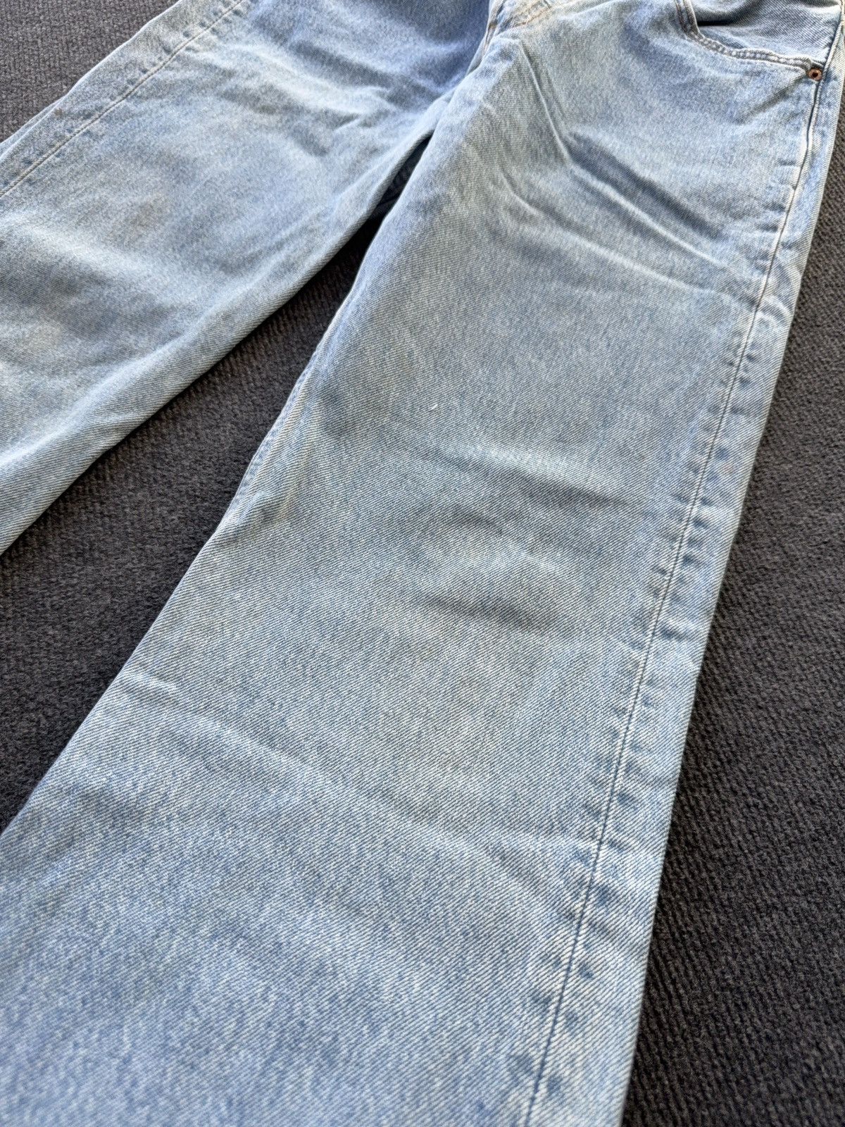 Levi's Vintage Clothing Vintage 90s Levi’s 501 Distressed Western USA Straight Jeans Size US 32 / EU 48 - 3 Thumbnail