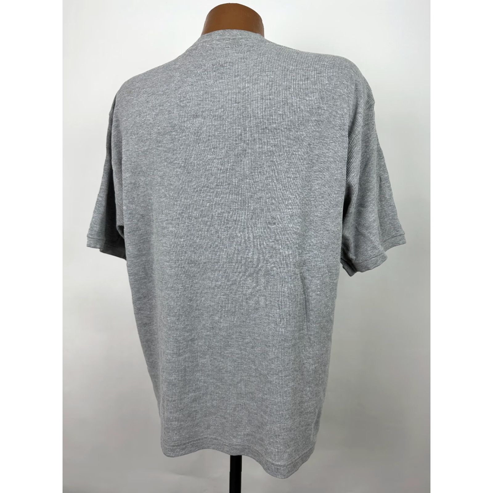 Route 66 VINTAGE Route 66 V-Neck Shirt Mens Large Gray 90s Oversized Ribbed Distinctive Grunge Retro Tee Size US L / EU 52-54 / 3 - 7 Thumbnail
